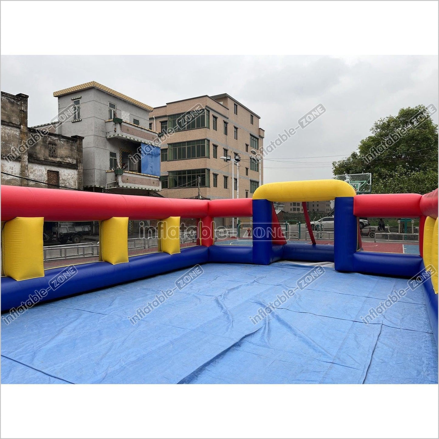 Inflatable Soccer Field Funny Blow Up Soccer Field Inflatable Football Arena Sports Game - Inflatable-Zone
