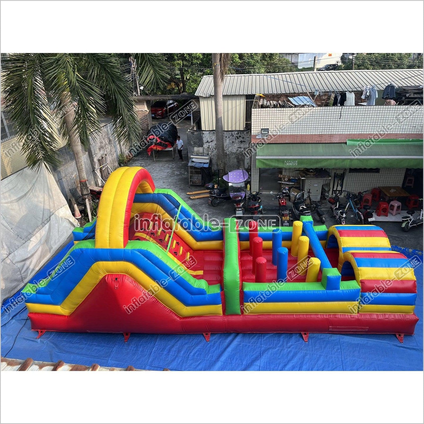 Inflatable Obstacle Course Sports Games Race With Obstacles Course Bounce House - Inflatable-Zone