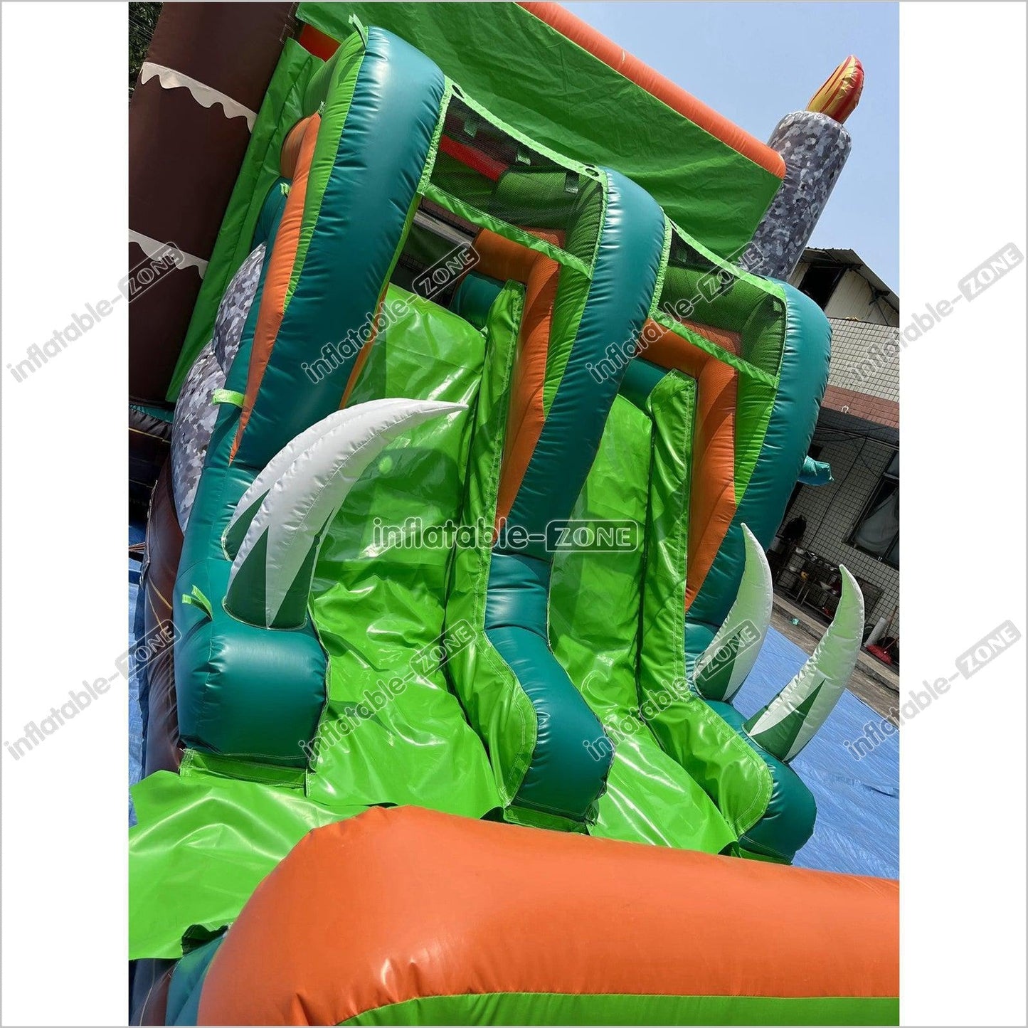 Inflatable Dinosaur Bounce House With Slide Rainforest Bouncy House - Inflatable-Zone