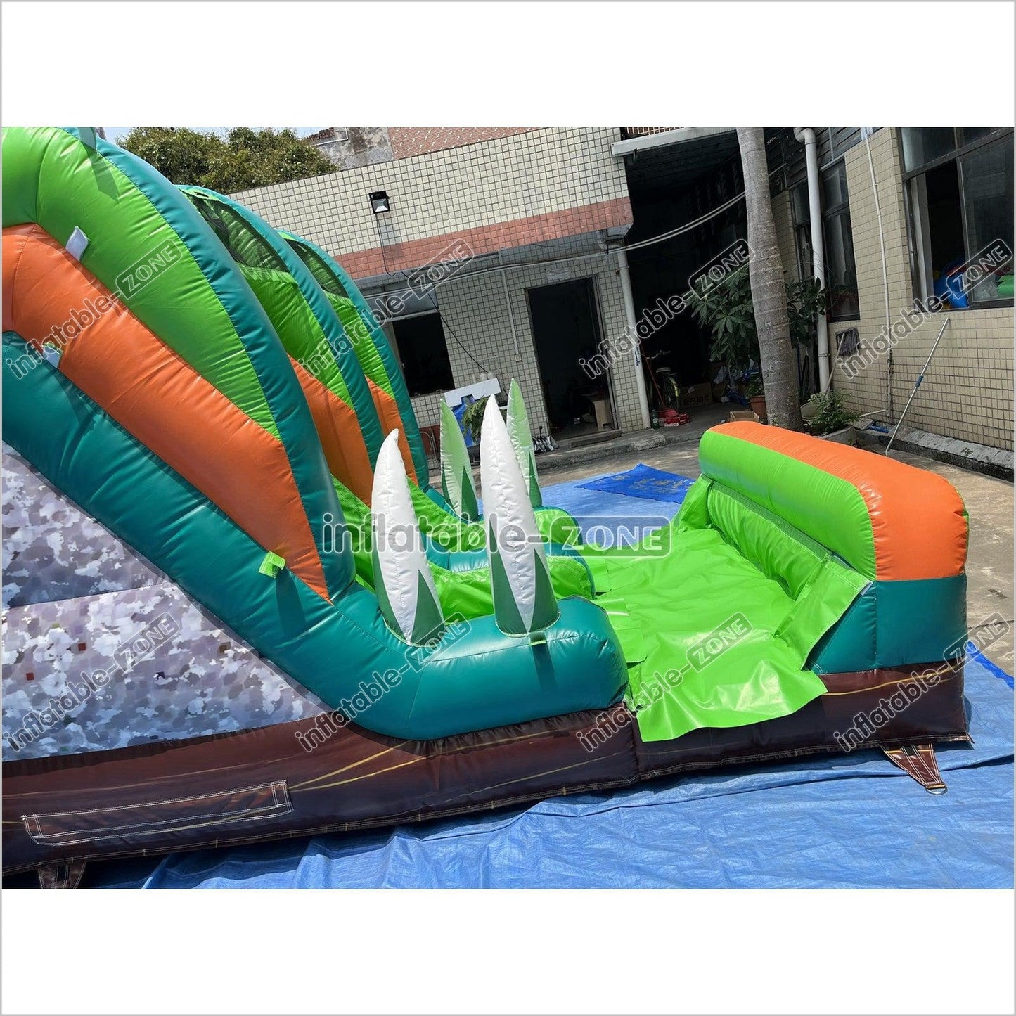 Inflatable Dinosaur Bounce House With Slide Rainforest Bouncy House - Inflatable-Zone