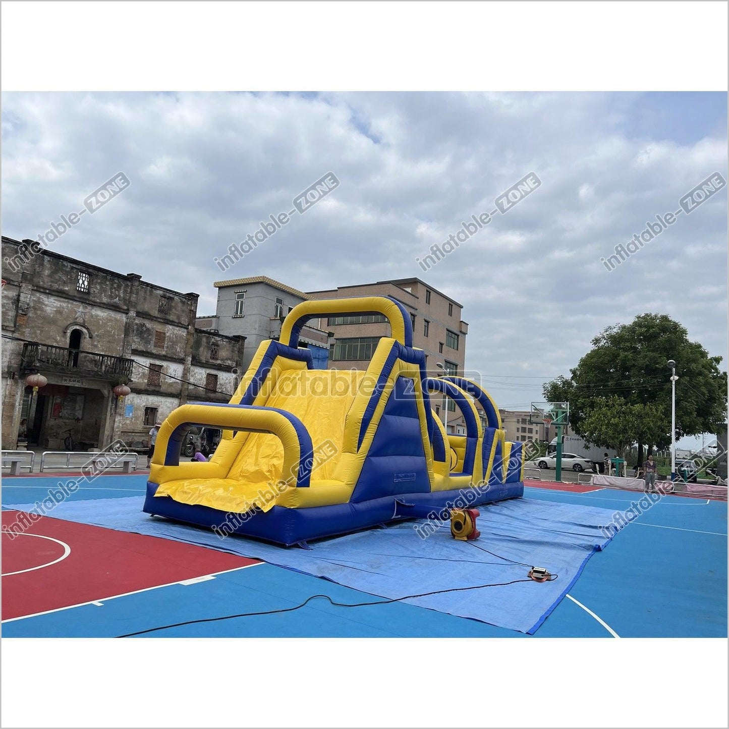 Inflatable Obstacle Course Bounce House Obstacle Course Jumper With Climbing Game - Inflatable-Zone