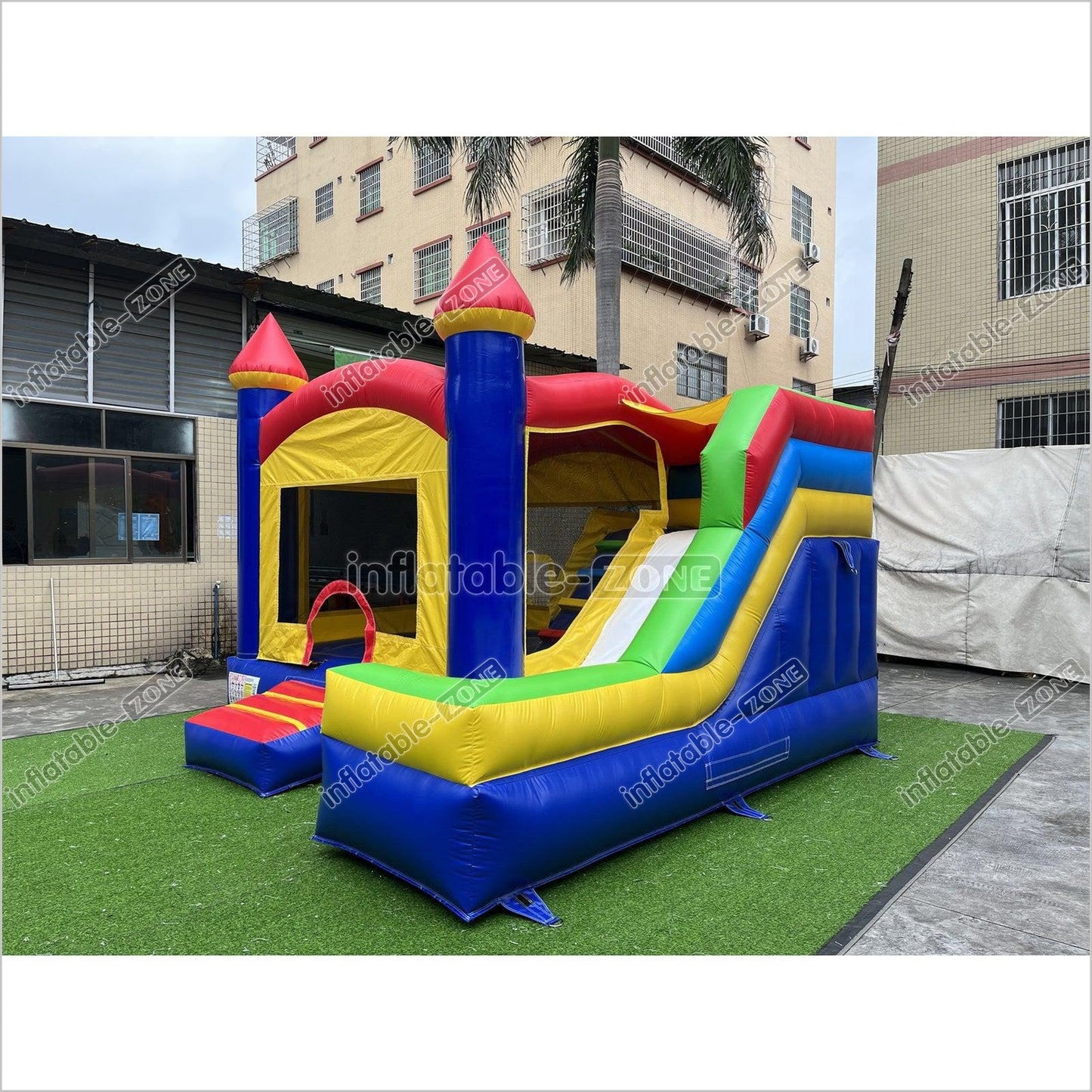 Inflatable Jumping House Bouncer Castle Blow Up Bounce House With Slide - Inflatable-Zone