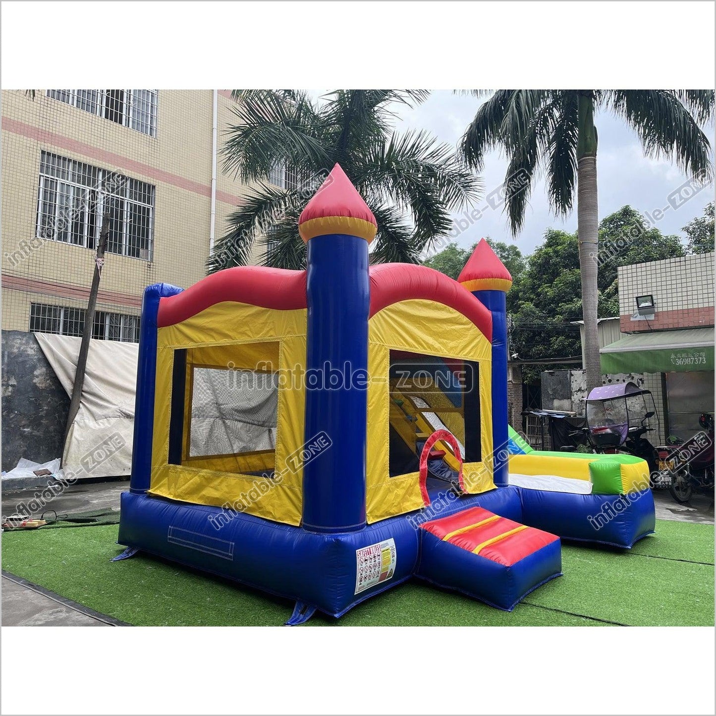 Inflatable Jumping House Bouncer Castle Blow Up Bounce House With Slide - Inflatable-Zone