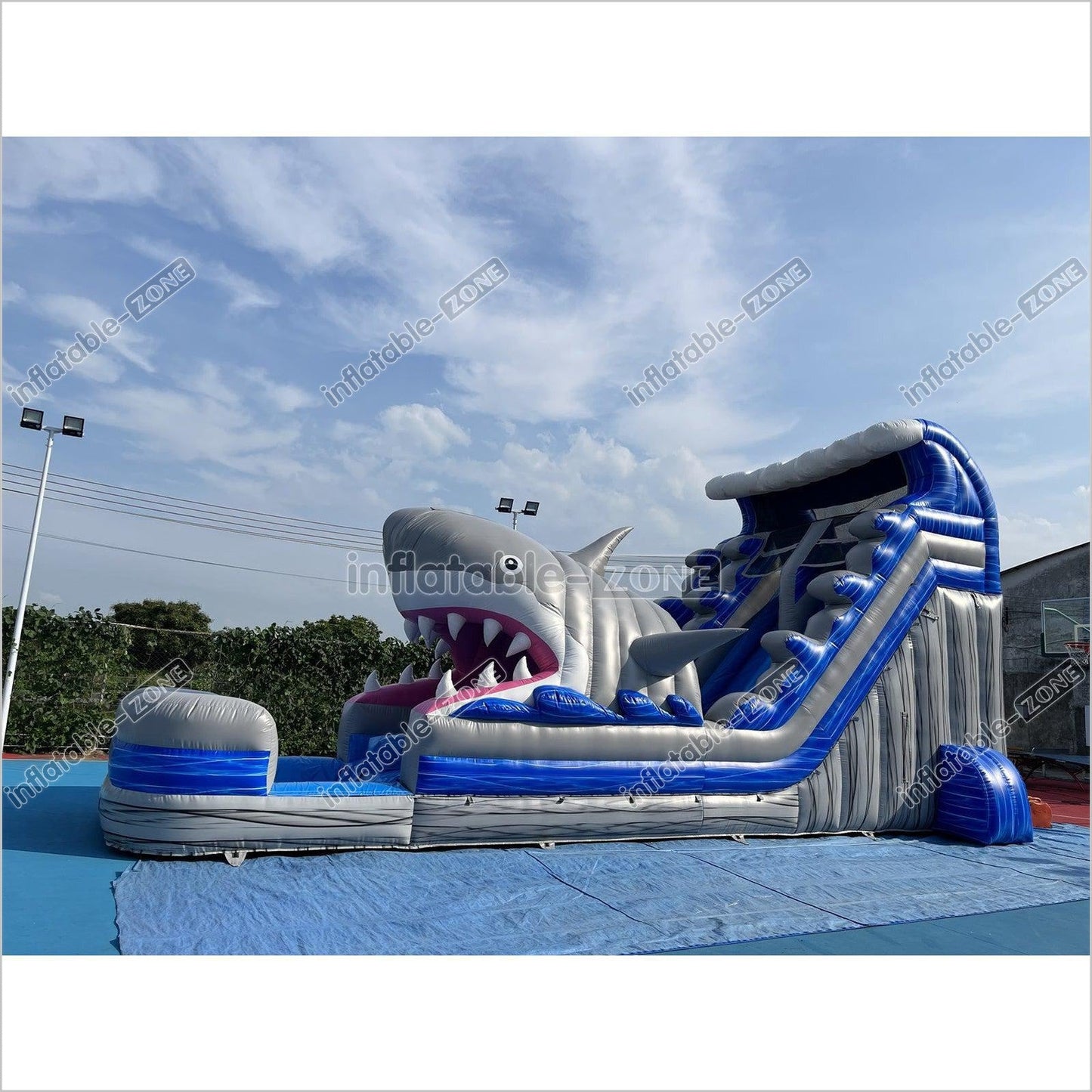 Inflatable Shark Water Slide Shark Blow Up Water Slide Shark Bounce House Water Slide - Inflatable-Zone