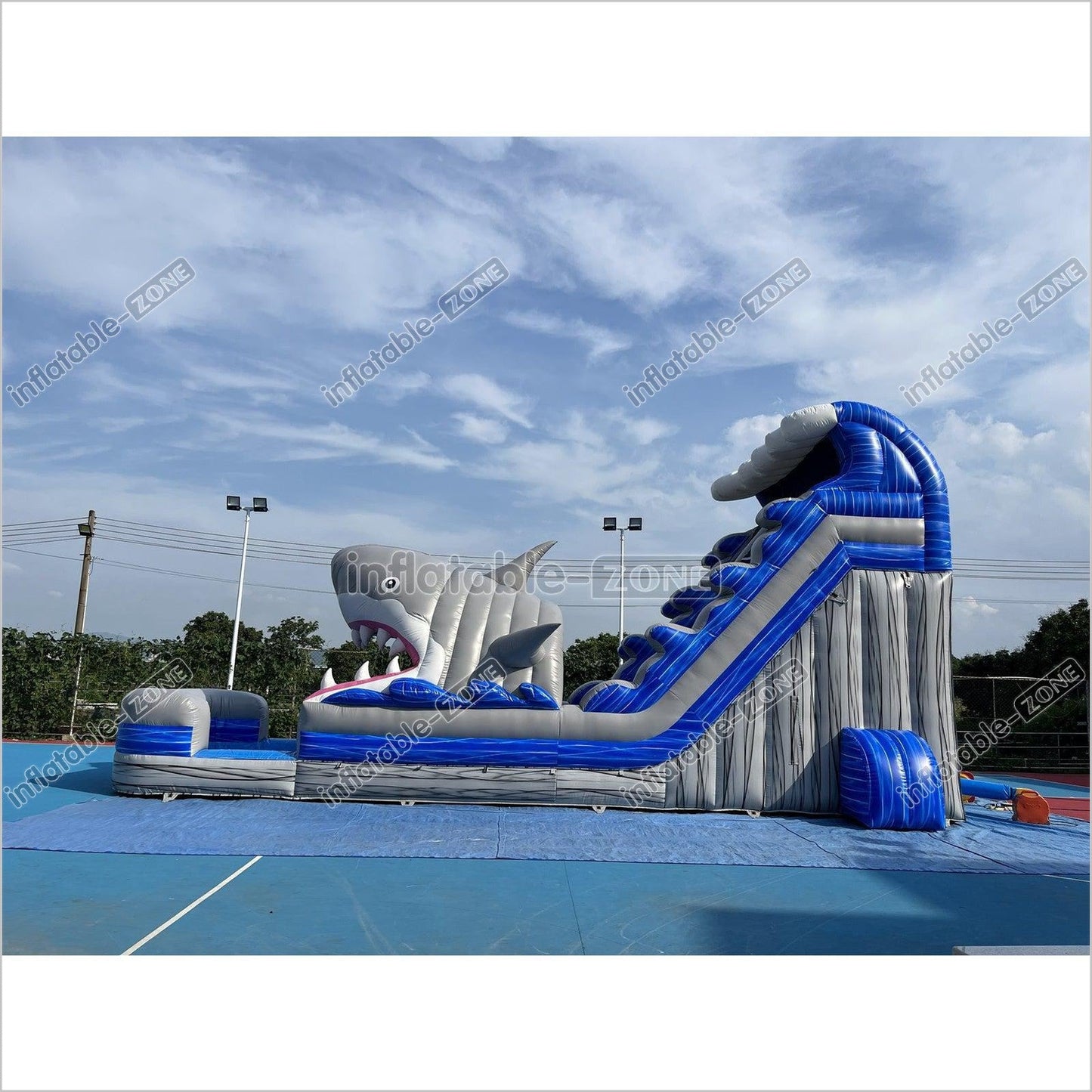 Inflatable Shark Water Slide Shark Blow Up Water Slide Shark Bounce House Water Slide - Inflatable-Zone