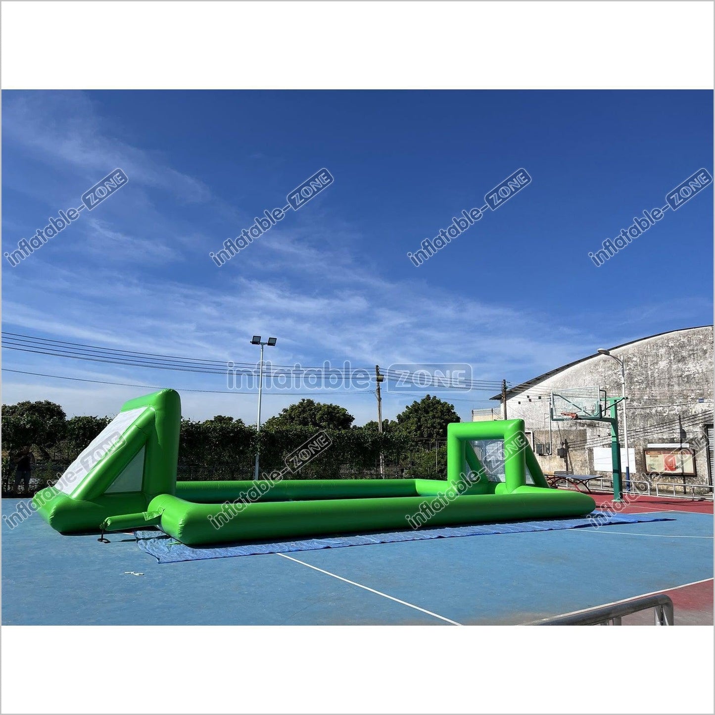 Inflatable Soap Soccer Field Blow Up Soccer Pitch Inflatable Soccer Arena - Inflatable-Zone
