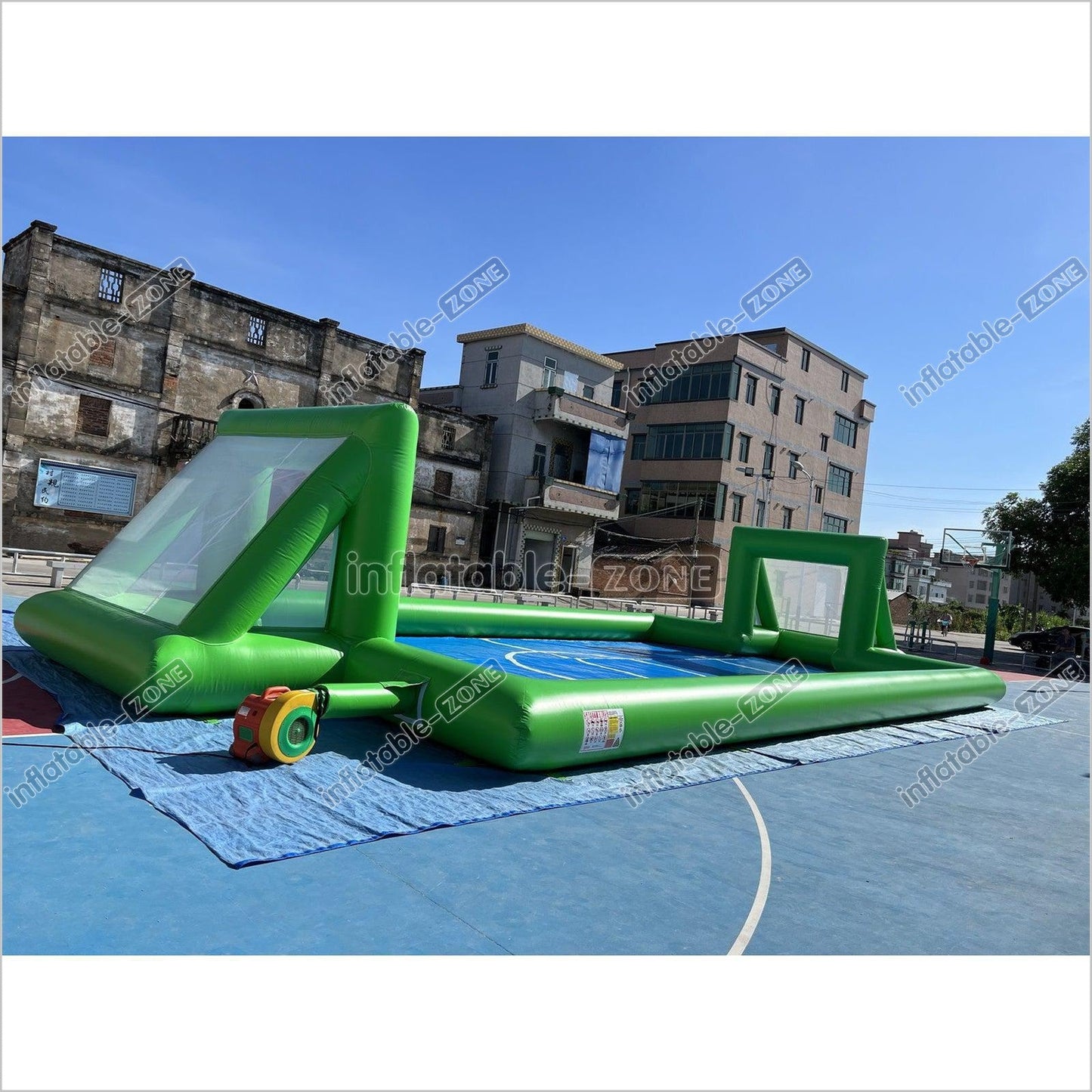 Inflatable Soap Soccer Field Blow Up Soccer Pitch Inflatable Soccer Arena - Inflatable-Zone