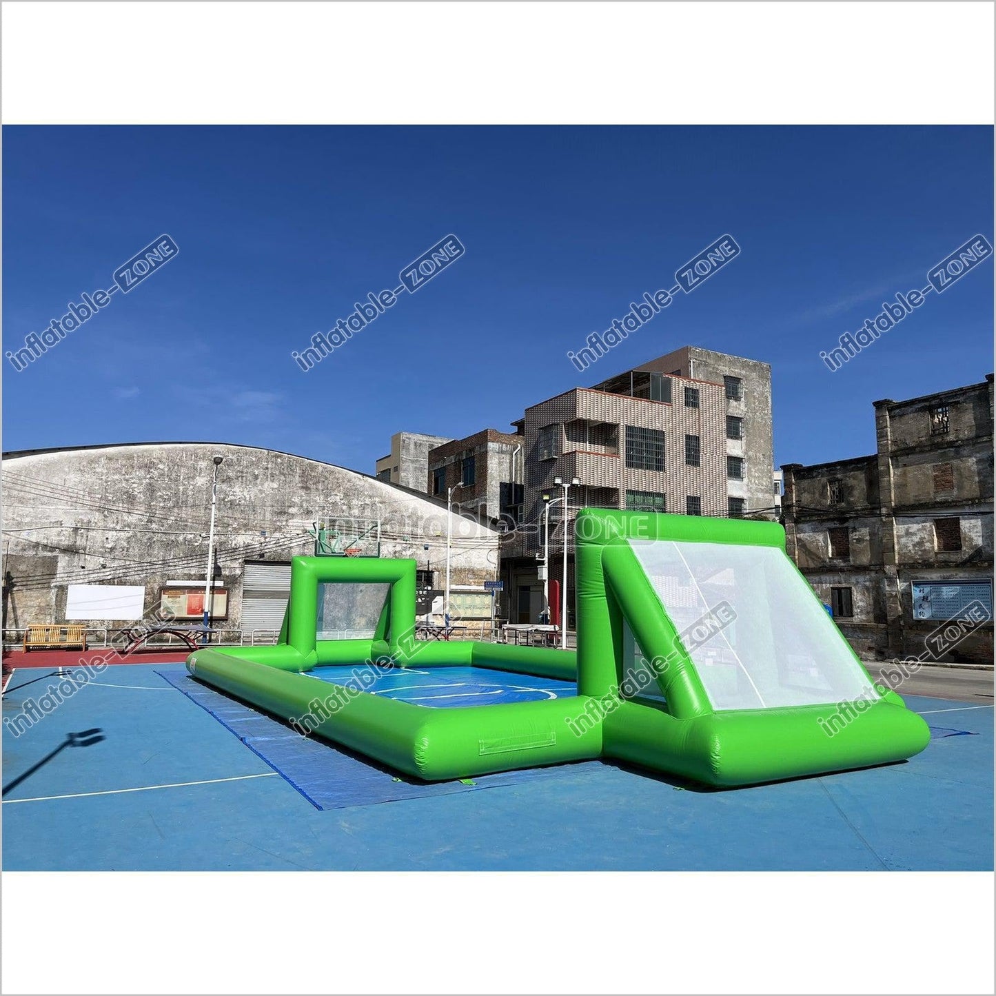 Inflatable Soap Soccer Field Blow Up Soccer Pitch Inflatable Soccer Arena - Inflatable-Zone