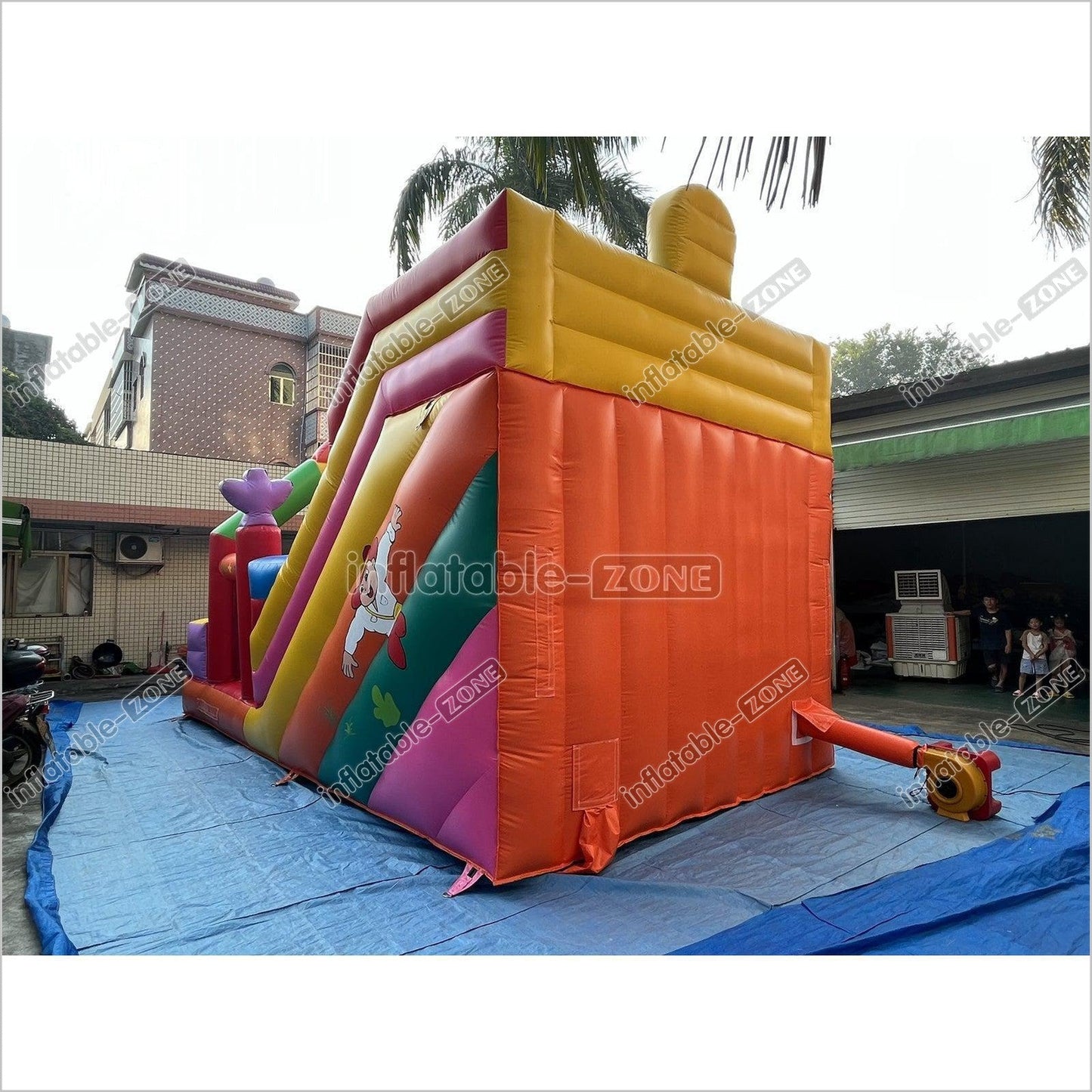 Inflatable Slide Blow Up Jumper House Inflatable Amusement Park Bouncy Castle With Slide - Inflatable-Zone