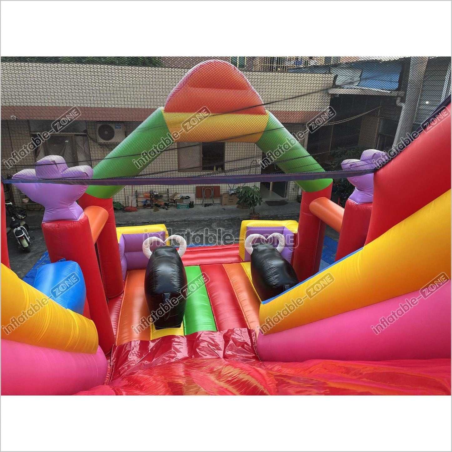 Inflatable Slide Blow Up Jumper House Inflatable Amusement Park Bouncy Castle With Slide - Inflatable-Zone