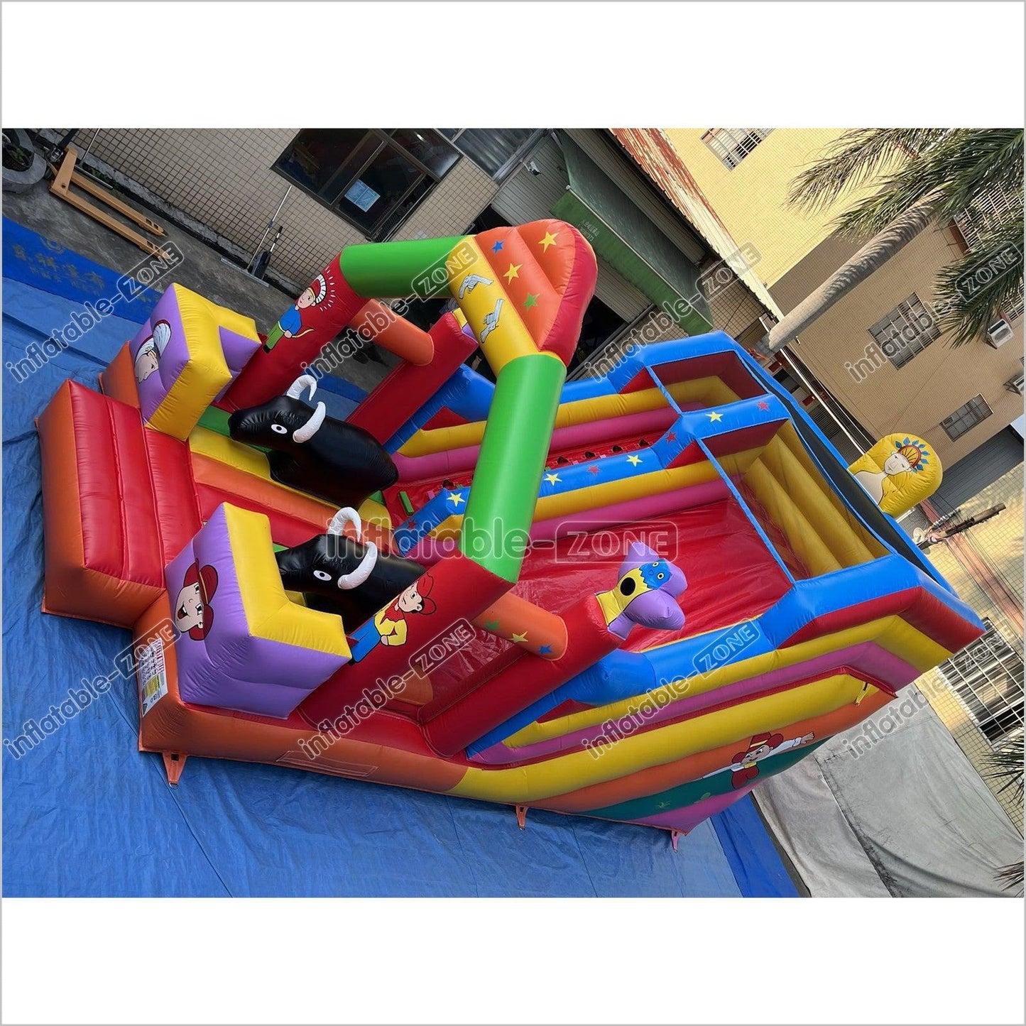 Inflatable Slide Blow Up Jumper House Inflatable Amusement Park Bouncy Castle With Slide - Inflatable-Zone