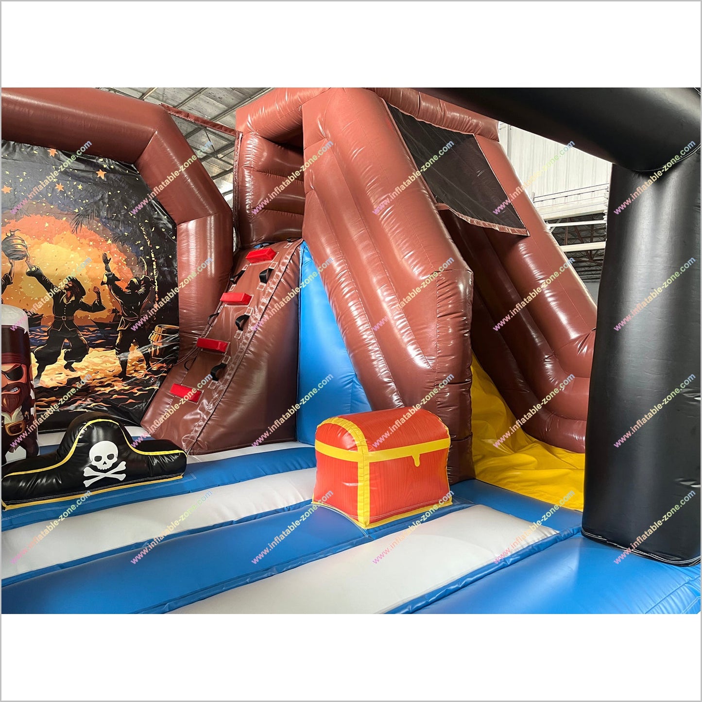 Indoor Inflatable Castle Party Pirate Bounce House Slide Inflatable Combo Jump N Slide Dry Bouncer