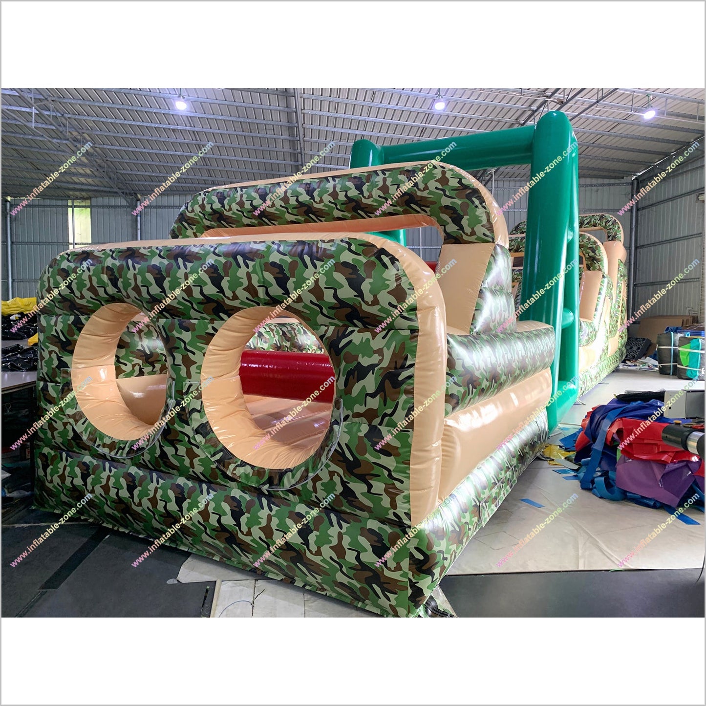 Challenge Boot Camp Inflatable Army Obstacle Course Adult Party Entertainment Military Style Obstacle Course For Commercial