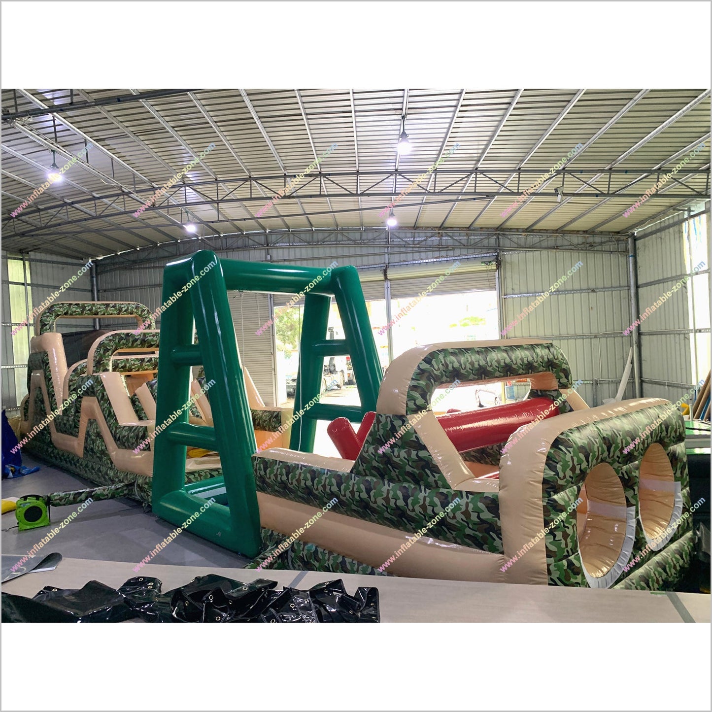 Challenge Boot Camp Inflatable Army Obstacle Course Adult Party Entertainment Military Style Obstacle Course For Commercial