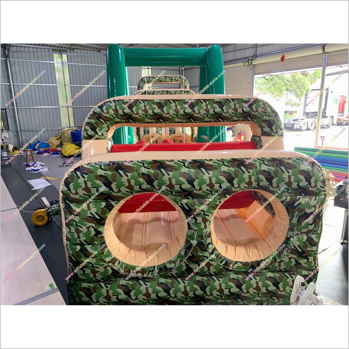 Challenge Boot Camp Inflatable Army Obstacle Course Adult Party Entertainment Military Style Obstacle Course For Commercial