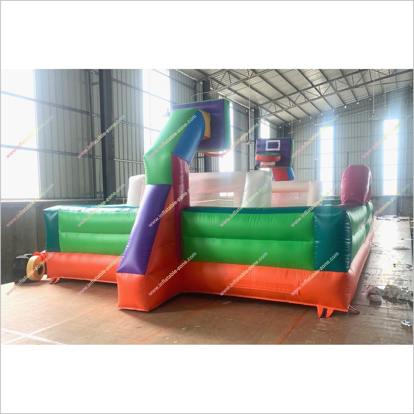 Inflatable Basketball Court Fun Team Building Activities Basketball Field Football Arena Near Me Inflatables Games - Inflatable-Zone