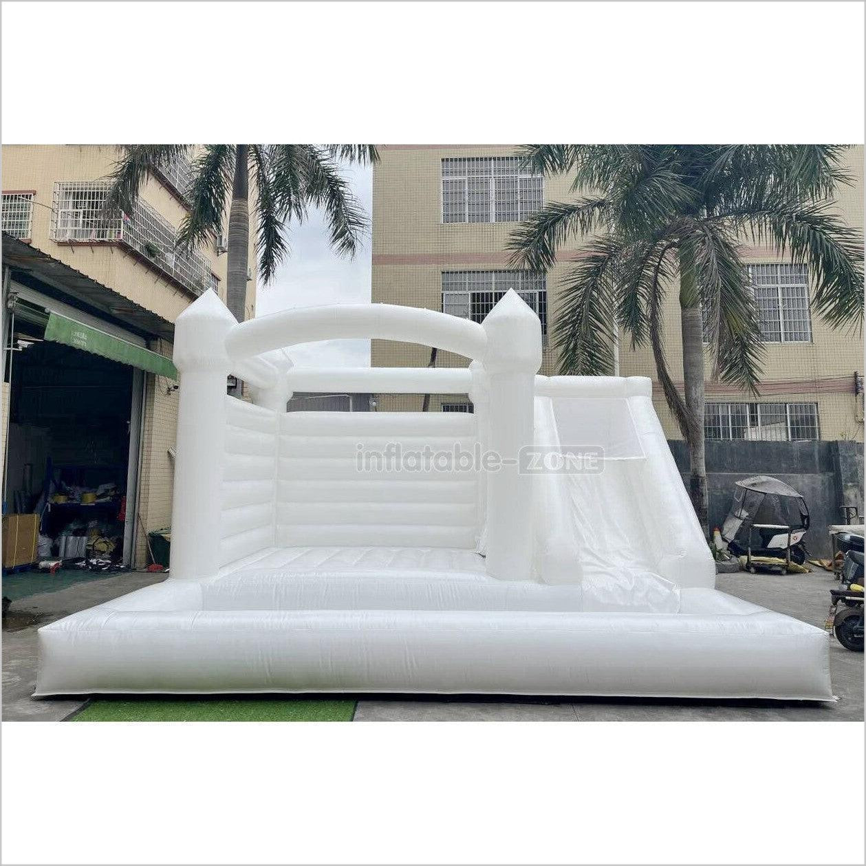 Outdoor Large White Inflatable Bouncer Jumping Slide Bouncy Castle With Ball Pit Combo Bounce House Party - Inflatable-Zone