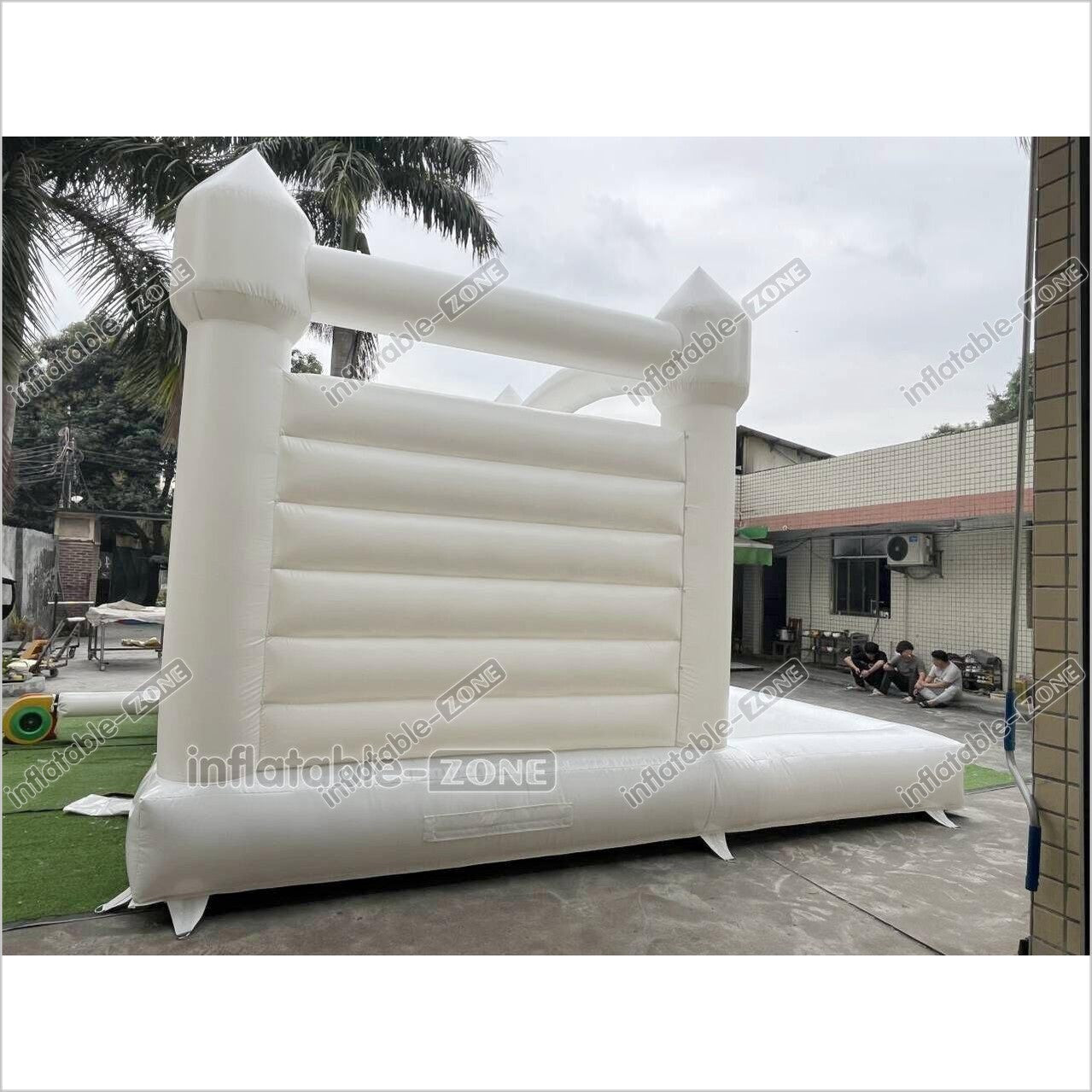 Outdoor Large White Inflatable Bouncer Jumping Slide Bouncy Castle With Ball Pit Combo Bounce House Party - Inflatable-Zone