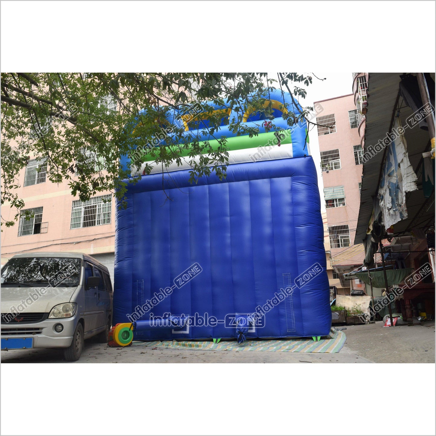 Sunny And Fun Double Water Slide Giant Commercial Inflatable Bouncy Slide With Pool For Children - Inflatable-Zone