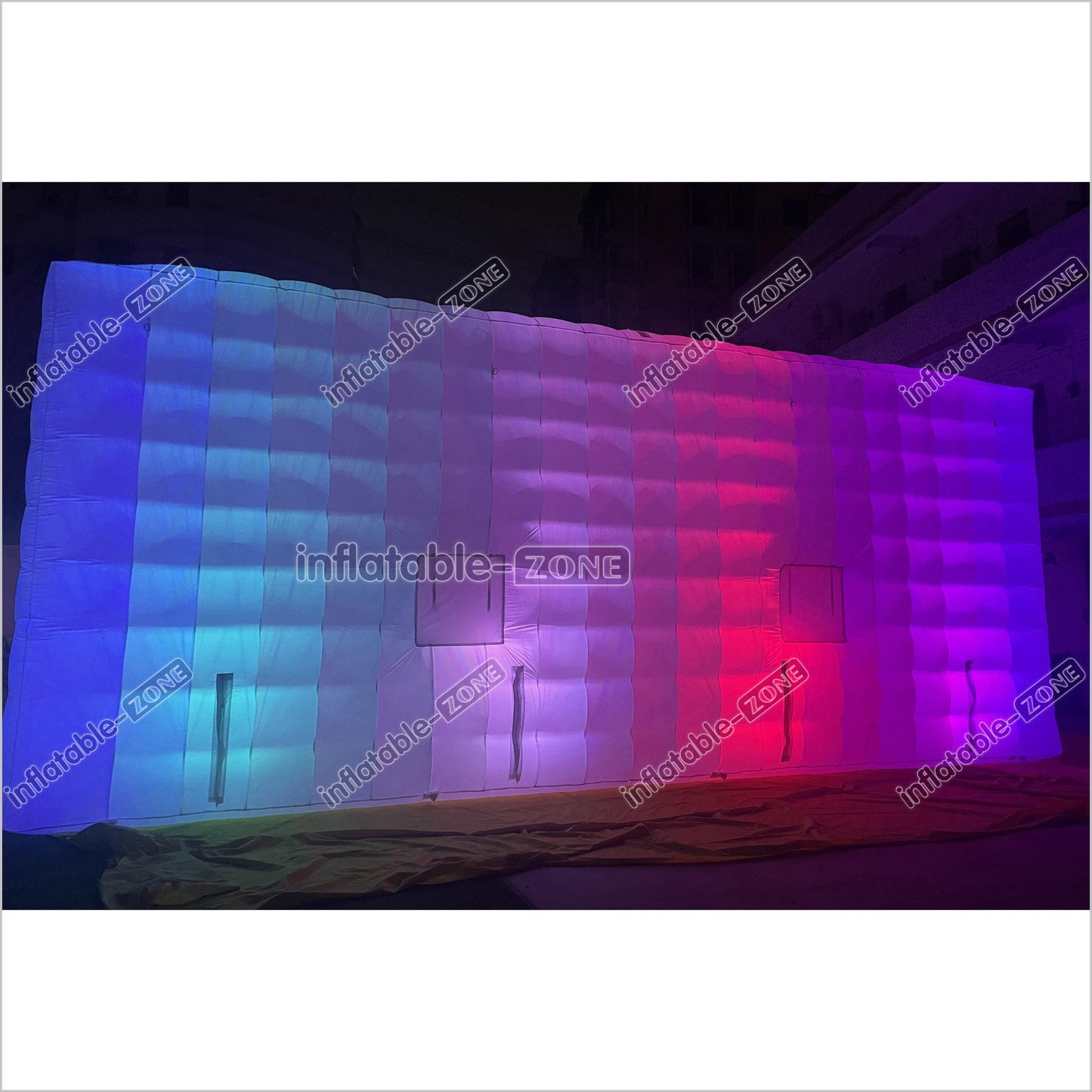 Commercial Inflatable Nightclub Inflatable Party Tent Inflatable Cube Tent With LED Lights For Outdoor Events - Inflatable-Zone
