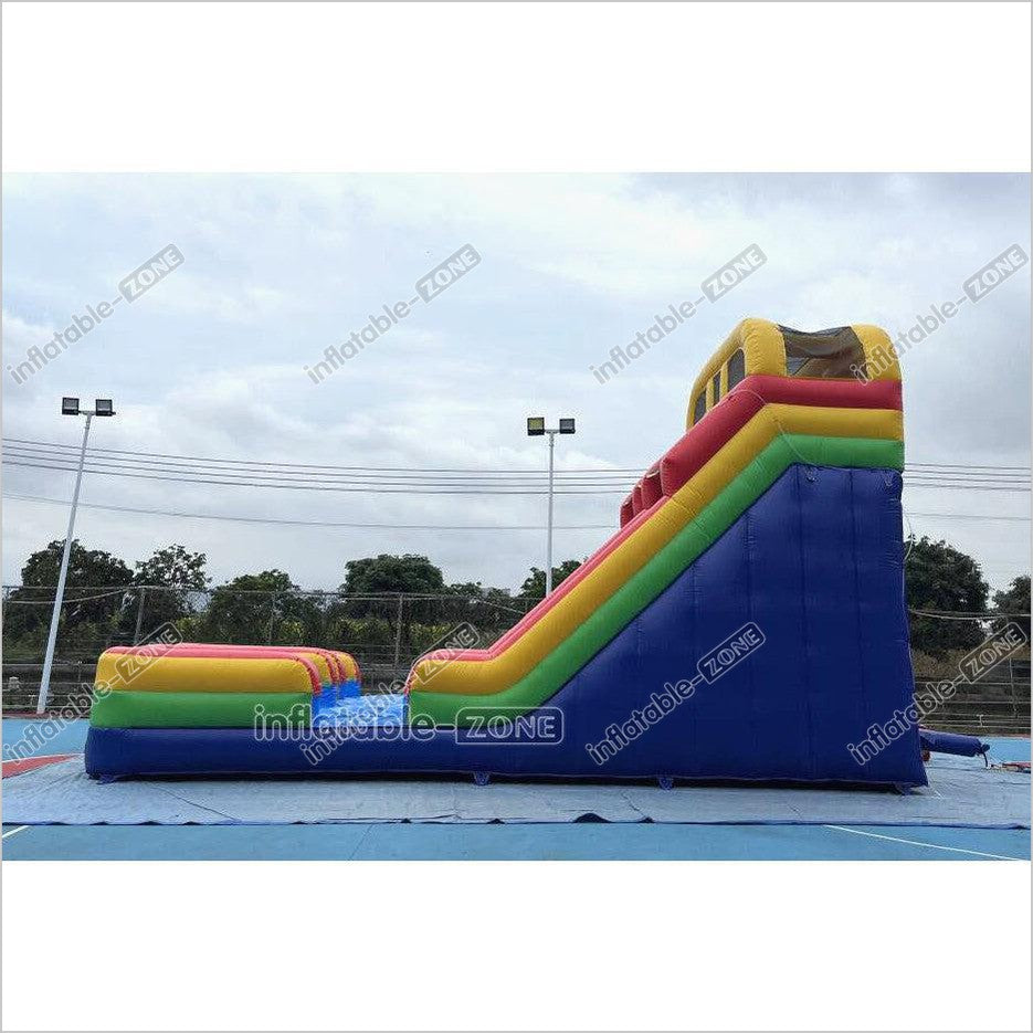Giant Inflatable Double Lane Dry Slide Blow Up Bouncy Jumping Castle Slide For Children Playground - Inflatable-Zone