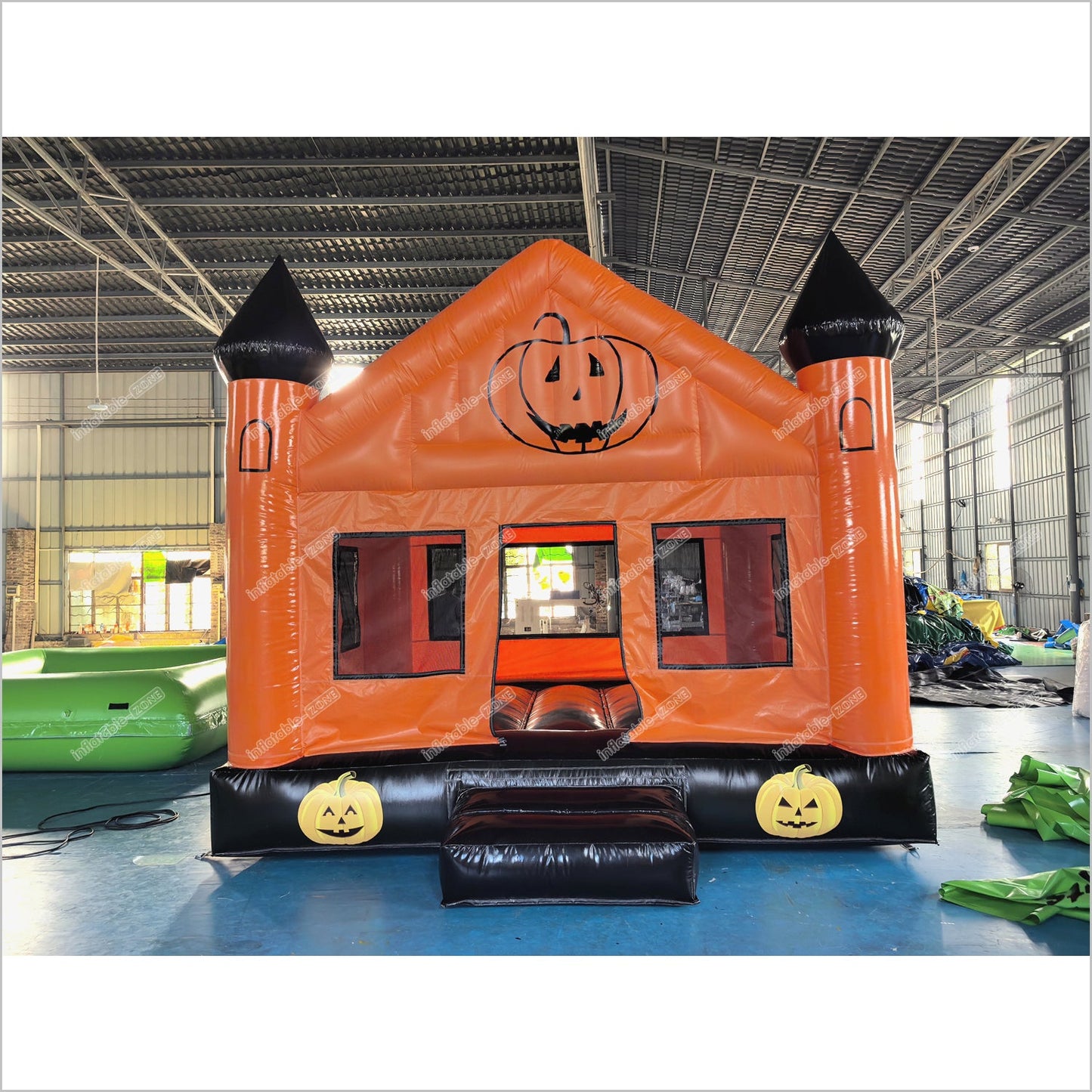 Inflatable Indoor Bounce House Halloween Pumpkin Blow Ups Jumper Birthday Party Bouncy Castle Rentals - Inflatable-Zone