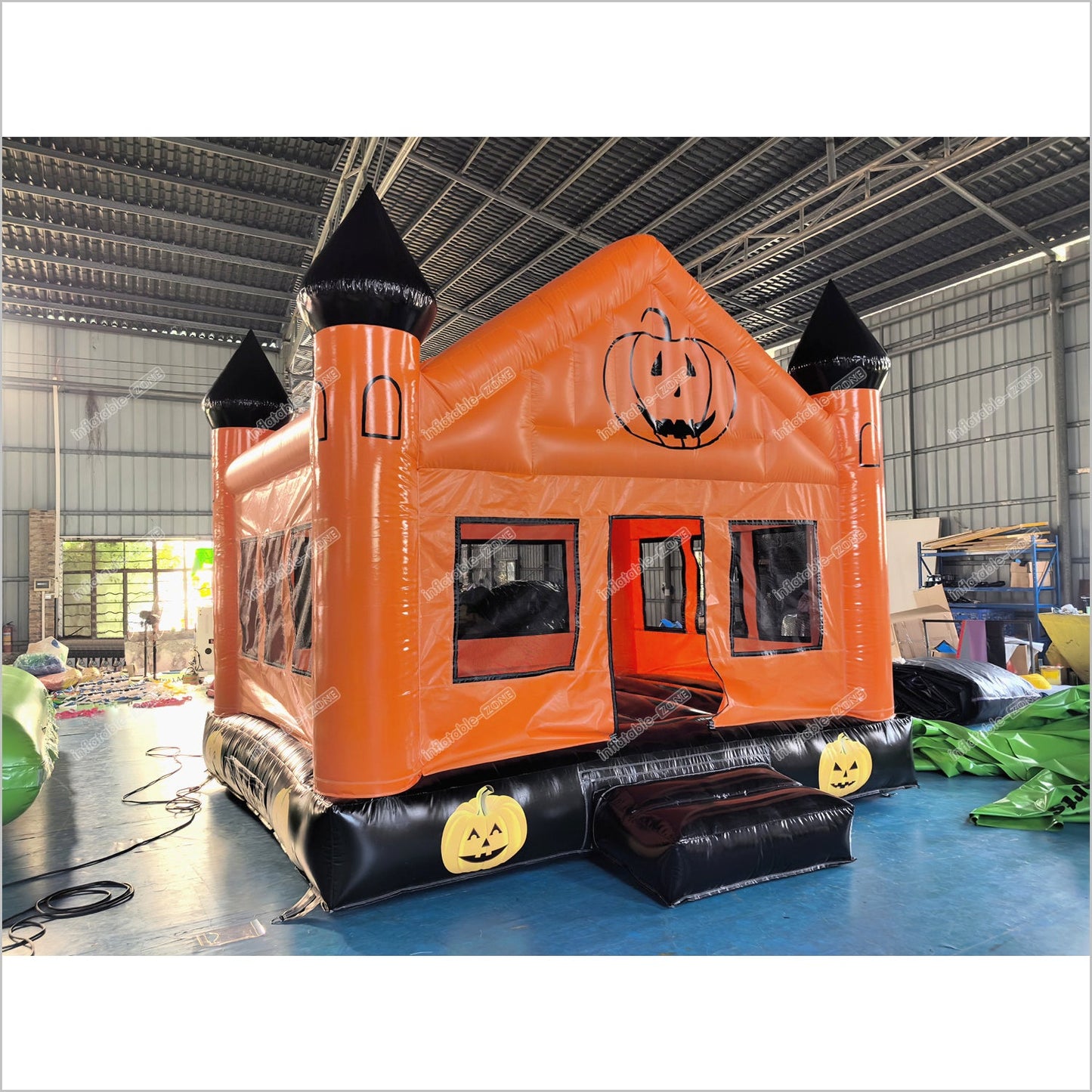 Inflatable Indoor Bounce House Halloween Pumpkin Blow Ups Jumper Birthday Party Bouncy Castle Rentals - Inflatable-Zone