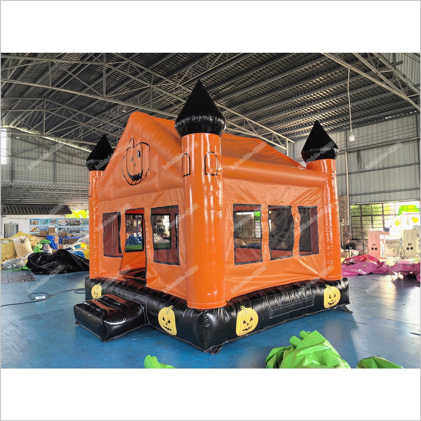 Inflatable Indoor Bounce House Halloween Pumpkin Blow Ups Jumper Birthday Party Bouncy Castle Rentals - Inflatable-Zone