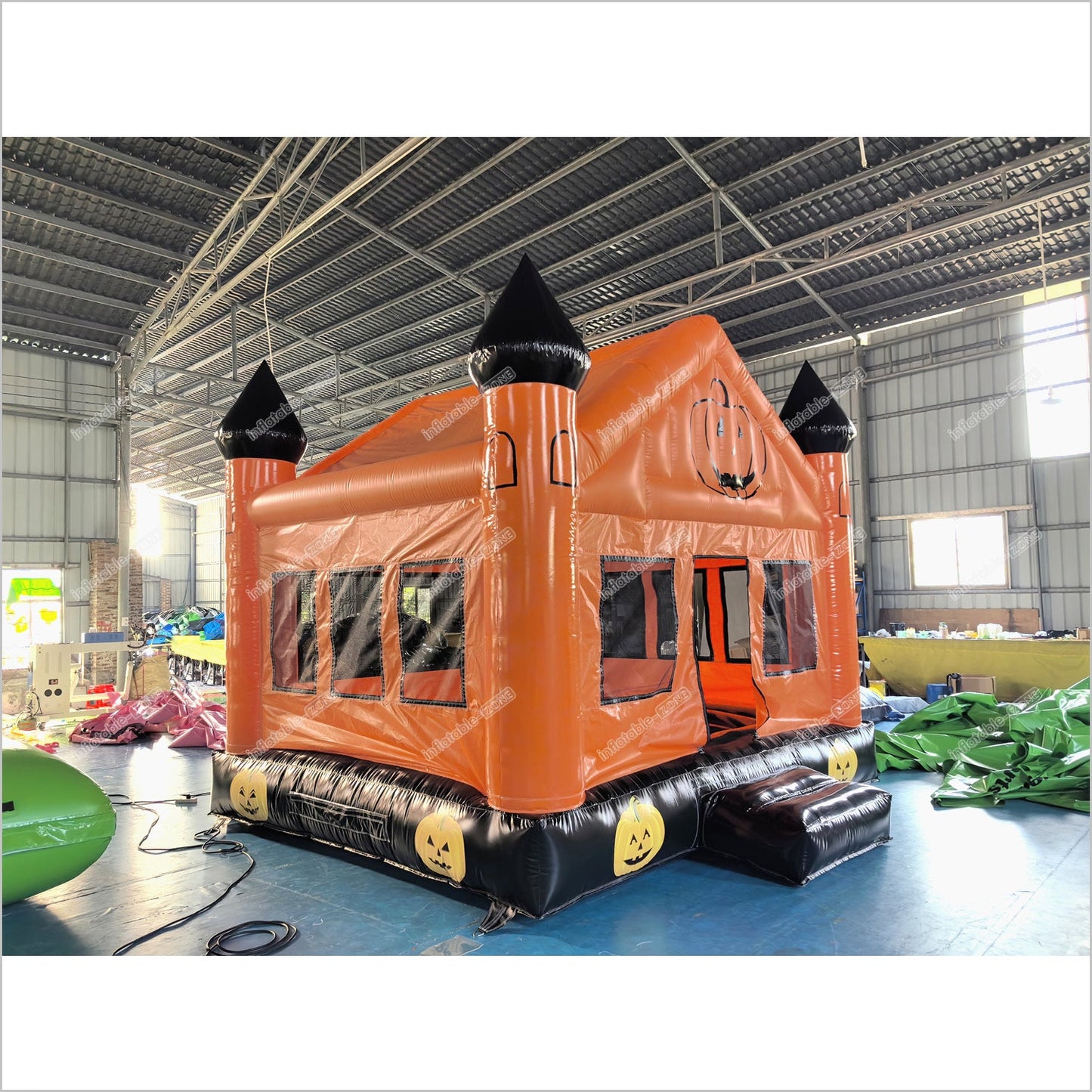 Inflatable Indoor Bounce House Halloween Pumpkin Blow Ups Jumper Birthday Party Bouncy Castle Rentals - Inflatable-Zone