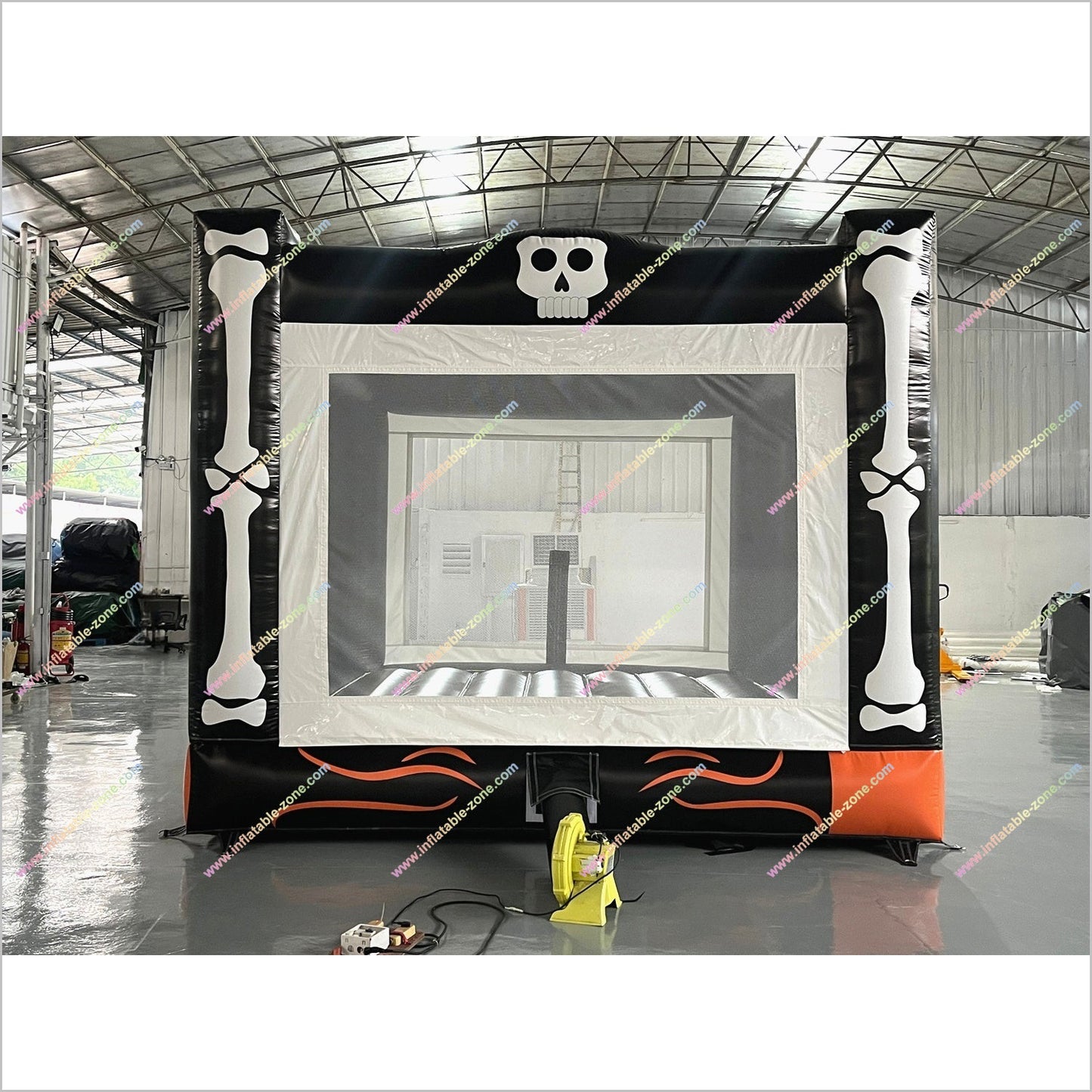 Skull And Bone Bouncy Castle Hire Prices Halloween Party Activities Inflatable Jump House For Sale
