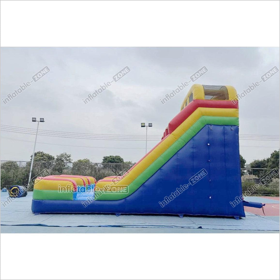 Colorful Giant Inflatable Slide Double Lanes Inflatable Kids Slides Bouncy And Fun Party For Playground - Inflatable-Zone