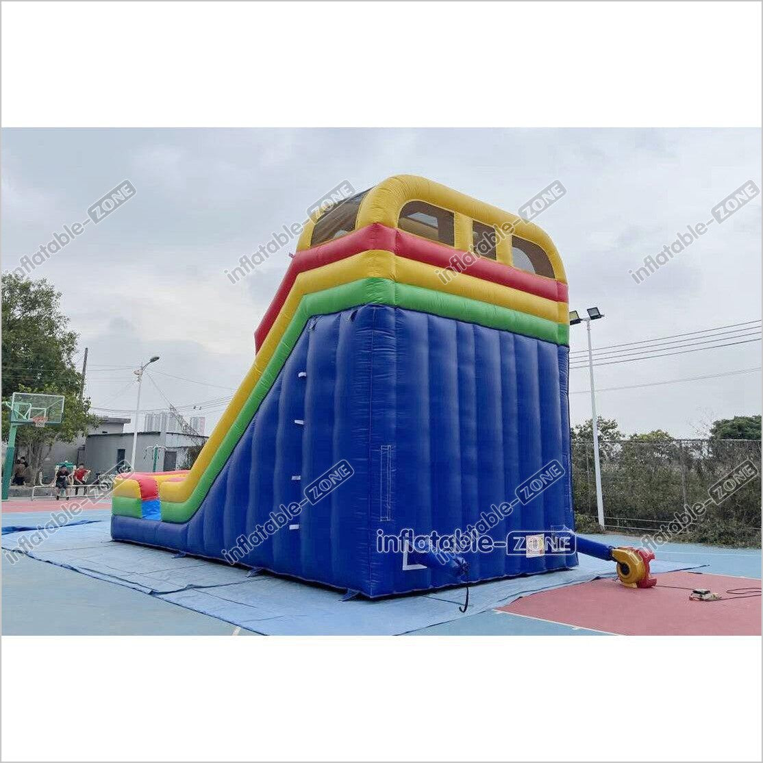 Colorful Giant Inflatable Slide Double Lanes Inflatable Kids Slides Bouncy And Fun Party For Playground - Inflatable-Zone