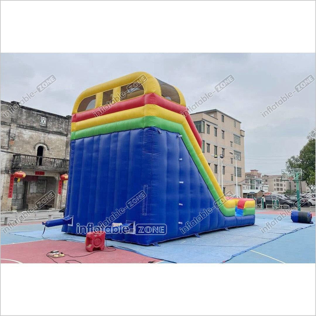 Colorful Giant Inflatable Slide Double Lanes Inflatable Kids Slides Bouncy And Fun Party For Playground - Inflatable-Zone