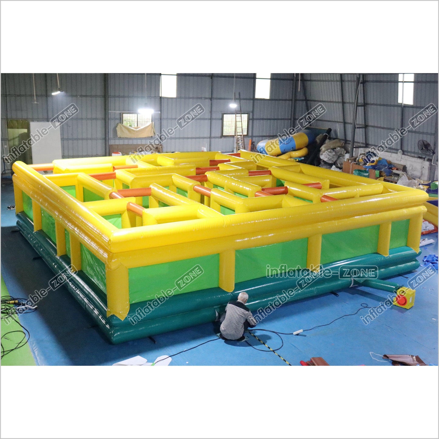 Commercial Giant Inflatable Labyrinth Maze Inflatable Maze Square Obstacle Course Inflatable Games - Inflatable-Zone