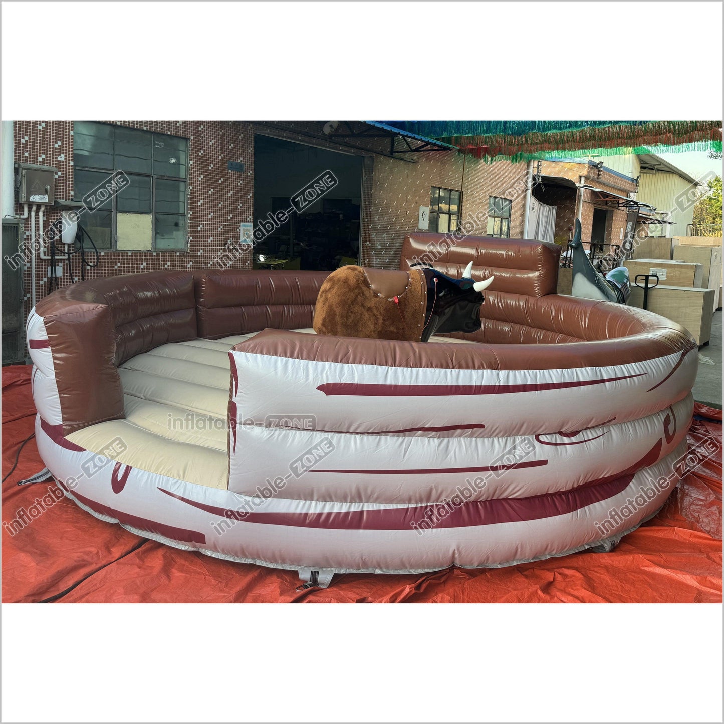 Commercial Inflatable Bull Mat Crazy Rodeo Bull Fight Inflatable Mechanical Bull Ride Sports Game - Inflatable-Zone