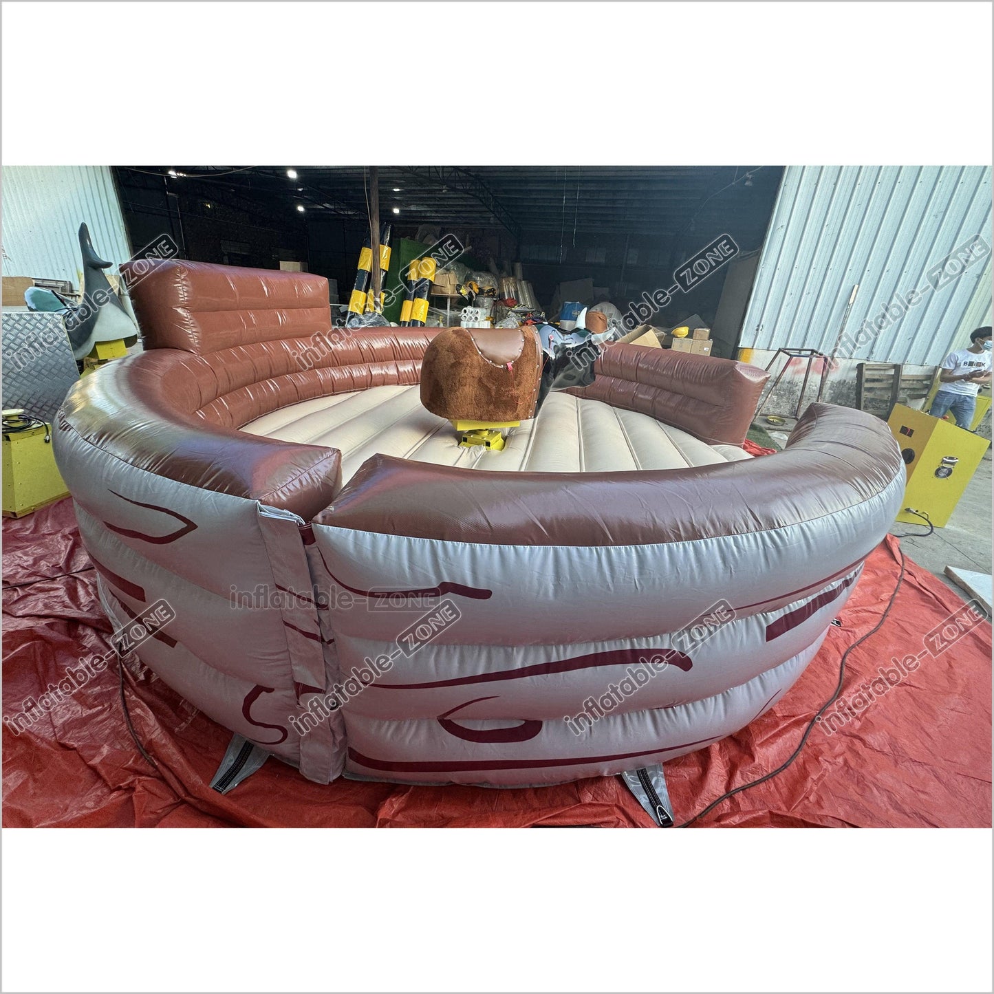 Commercial Inflatable Bull Mat Crazy Rodeo Bull Fight Inflatable Mechanical Bull Ride Sports Game - Inflatable-Zone