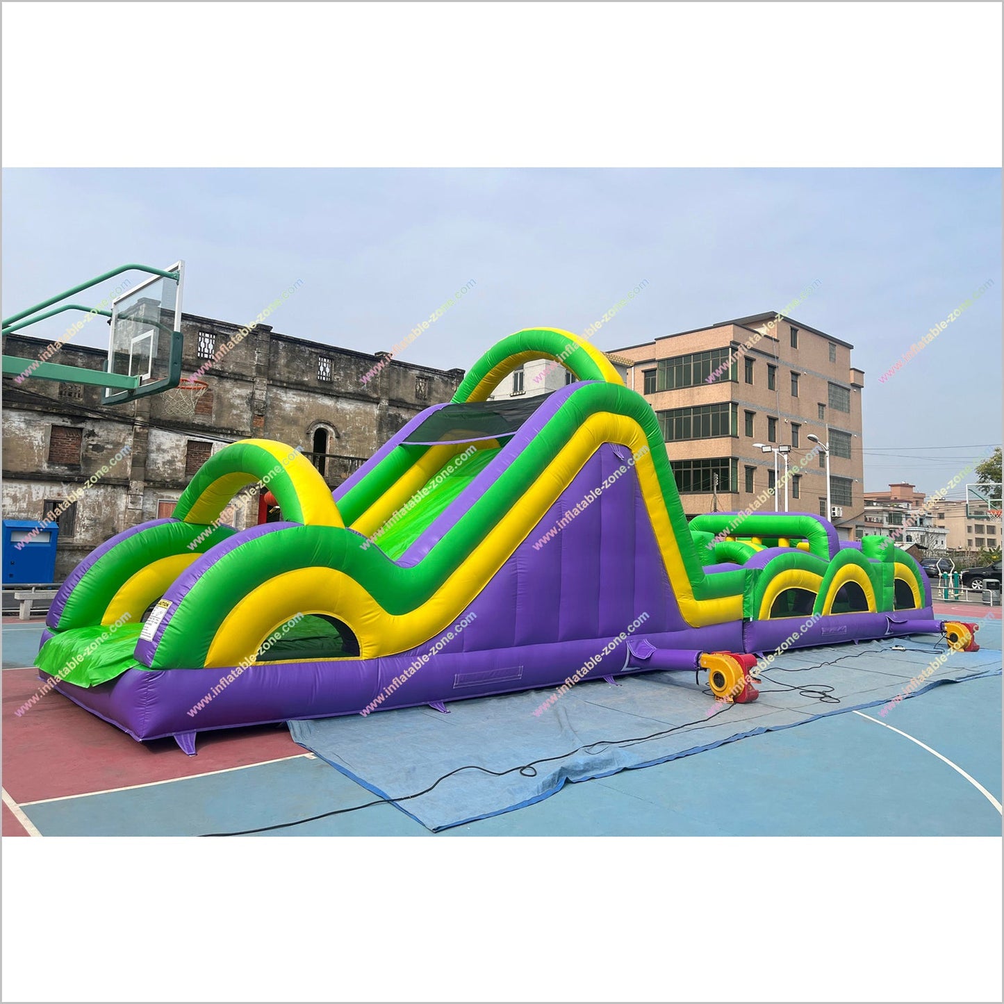 Race Games Challenge Commercial Radical Run Obstacle Course Entertainment Event Inflatable Obstacle Course For Adults