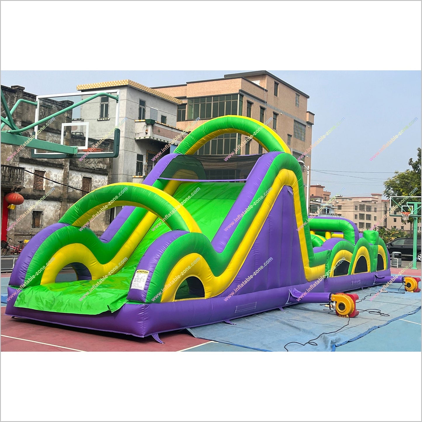 Race Games Challenge Commercial Radical Run Obstacle Course Entertainment Event Inflatable Obstacle Course For Adults