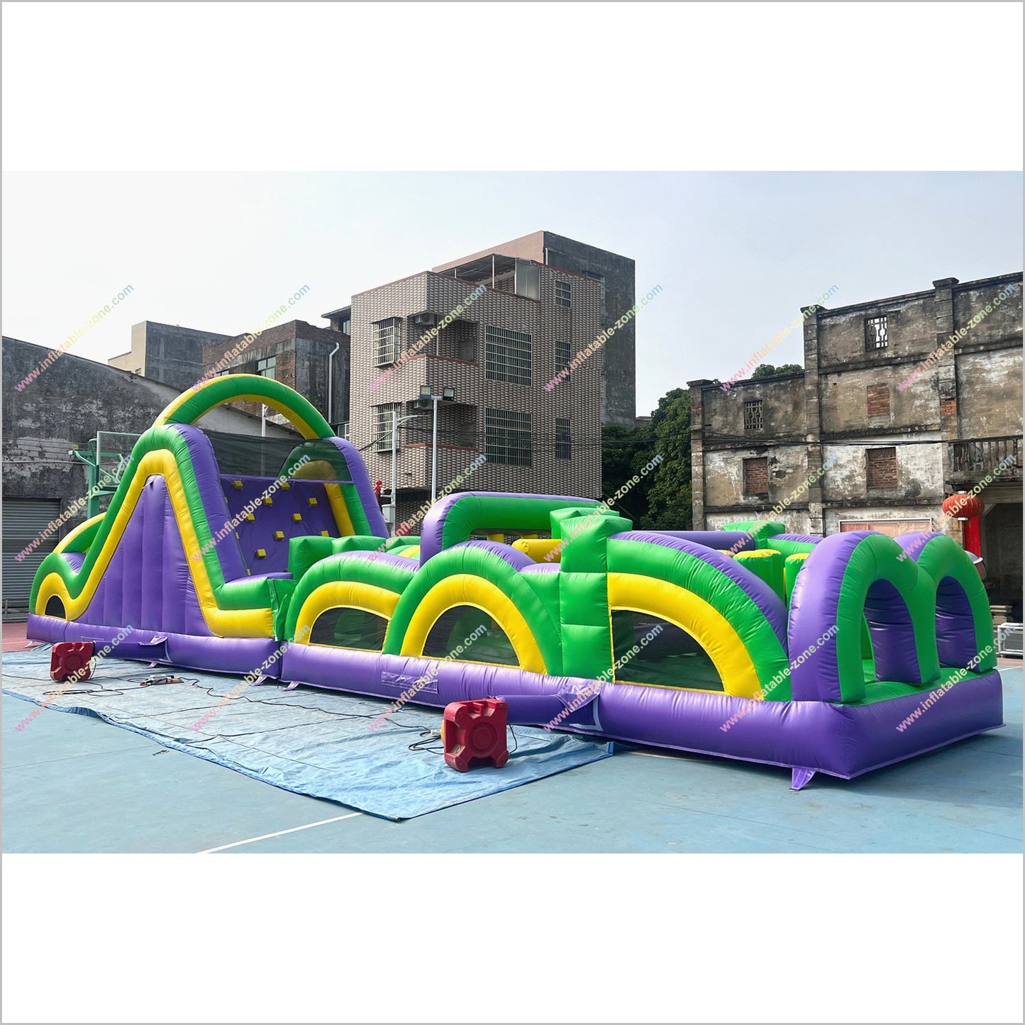 Race Games Challenge Commercial Radical Run Obstacle Course Entertainment Event Inflatable Obstacle Course For Adults