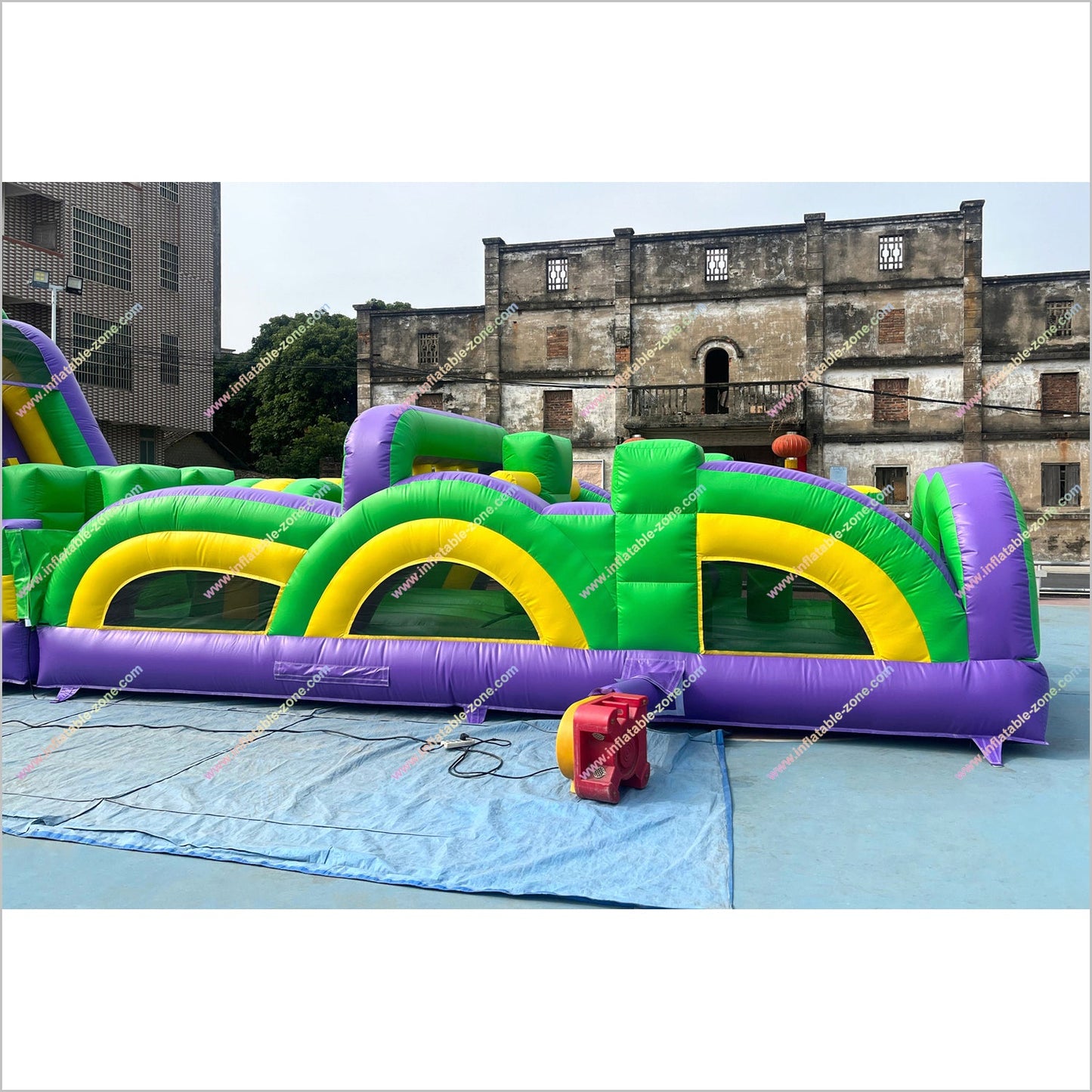 Race Games Challenge Commercial Radical Run Obstacle Course Entertainment Event Inflatable Obstacle Course For Adults