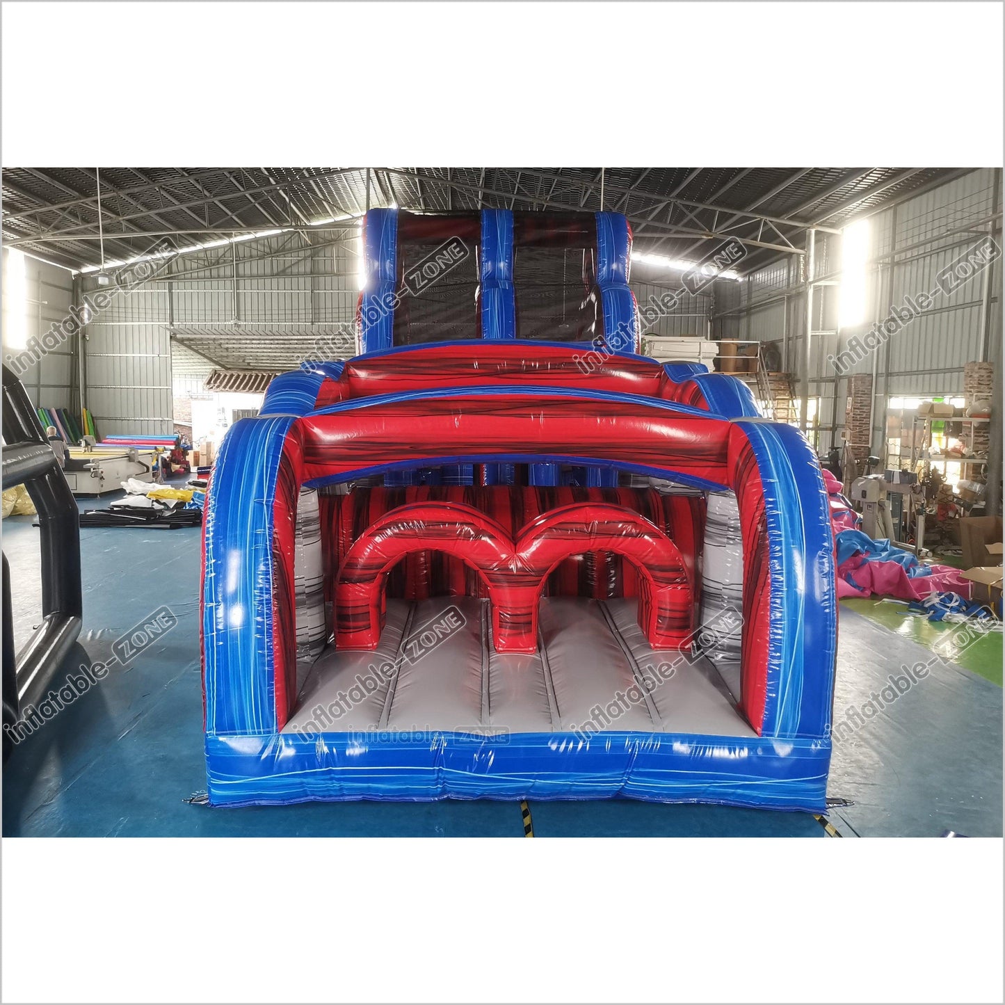 Indoor Slip And Slide Obstacle Course For Adults Swimming Pool Inflatable Assault Course - Inflatable-Zone