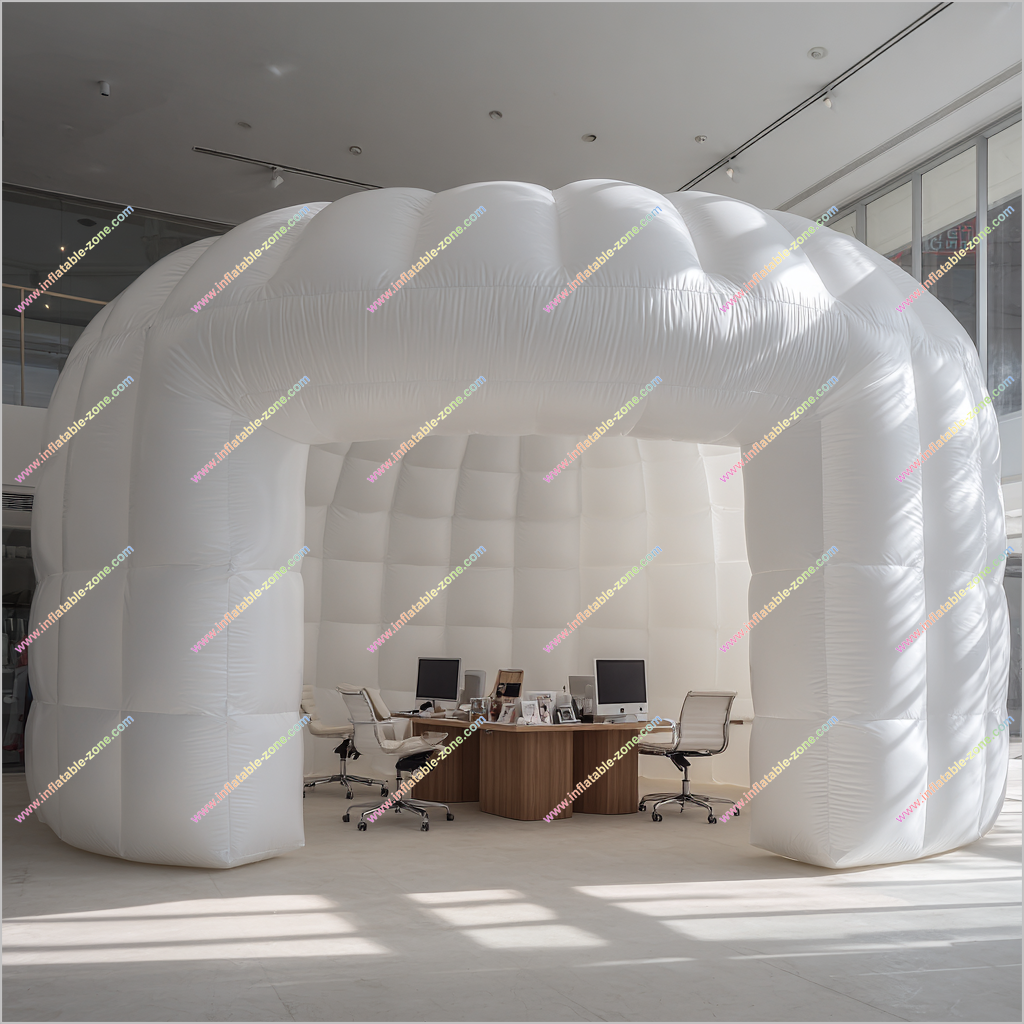 White Inflatable Office Portable Booth Display Inflatable Office Pod Tent Meeting Room Hire