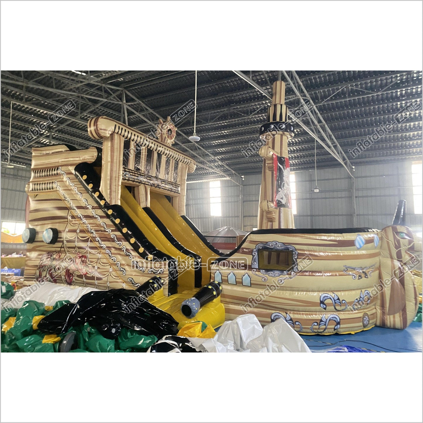 Large Commercial Inflatable Pirate Ship Slide Jumping Castle Bouncy Inflatable Slide For Adults And Kids - Inflatable-Zone