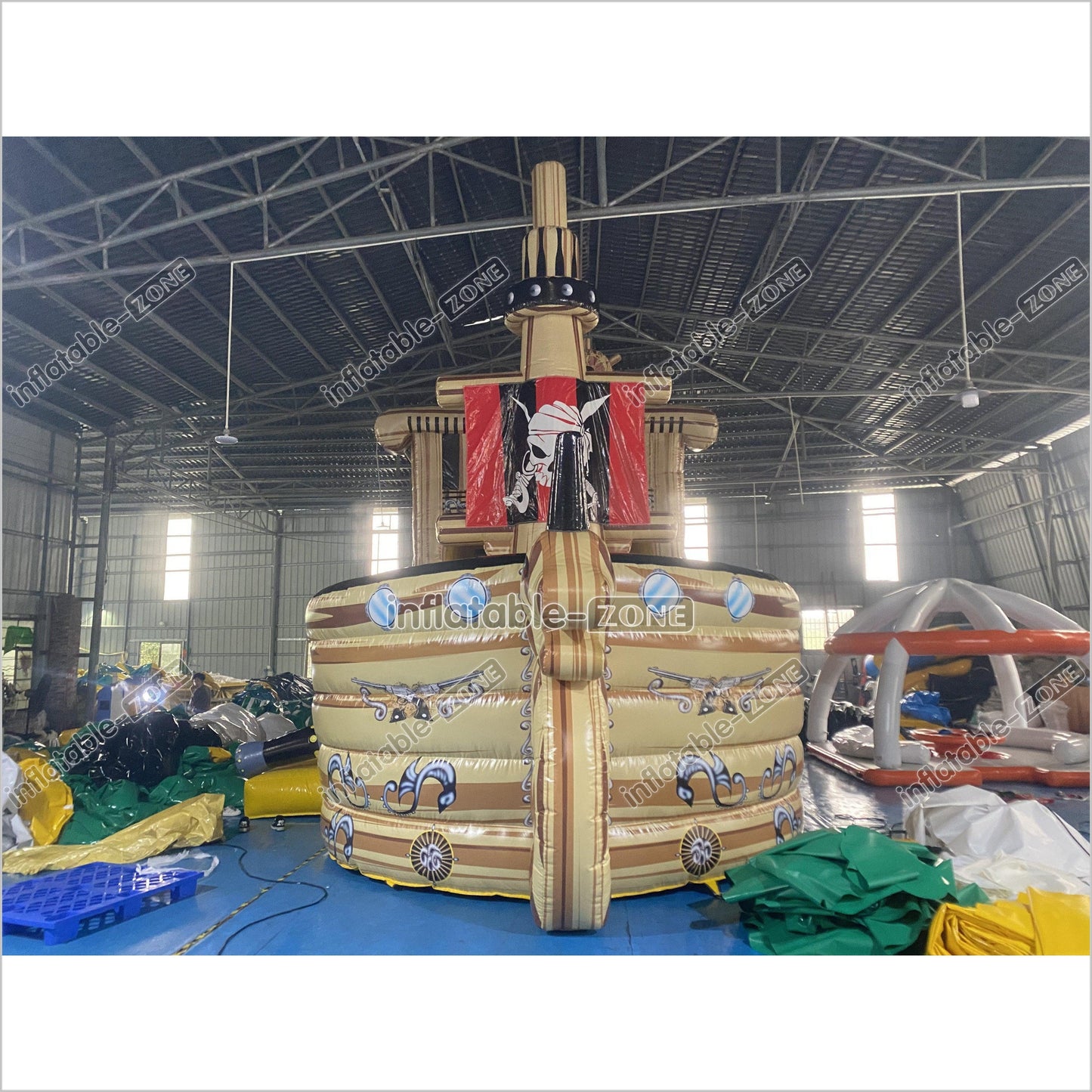 Large Commercial Inflatable Pirate Ship Slide Jumping Castle Bouncy Inflatable Slide For Adults And Kids - Inflatable-Zone