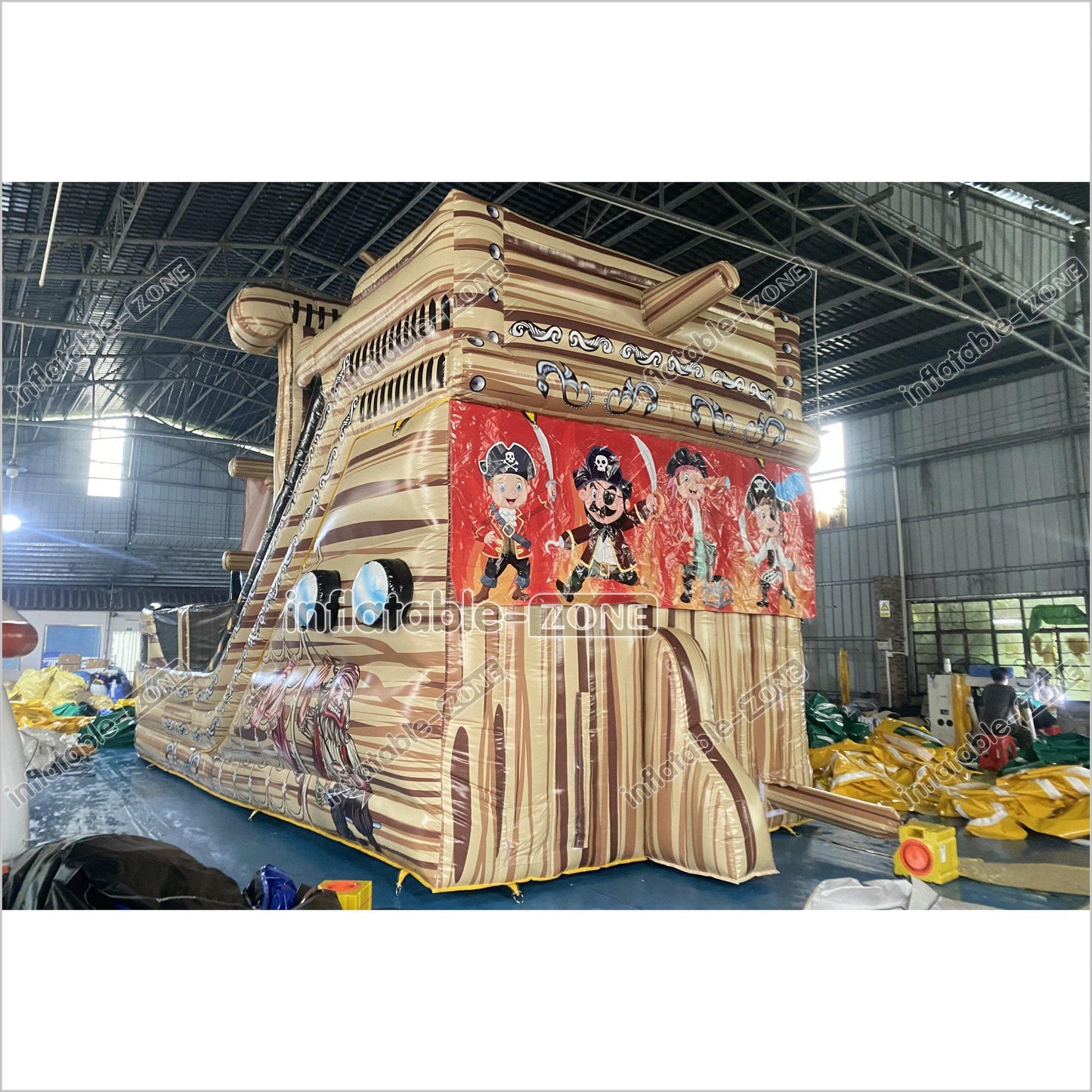 Large Commercial Inflatable Pirate Ship Slide Jumping Castle Bouncy Inflatable Slide For Adults And Kids - Inflatable-Zone
