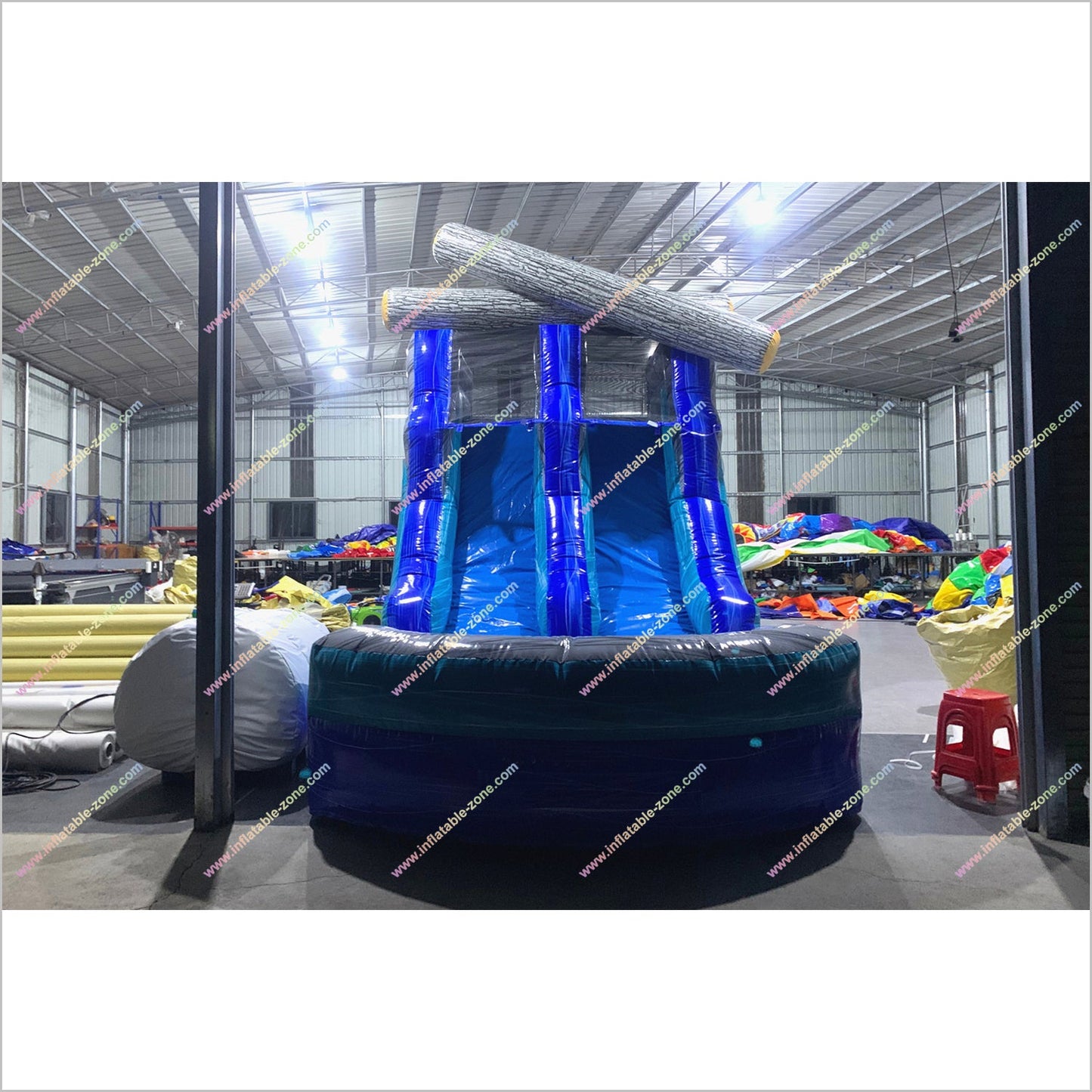 Tropical Wet And Dry Inflatable Pool Obstacle Course Large Soft Play Equipment Water Slide Obstacle Course For Rent - Inflatable-Zone