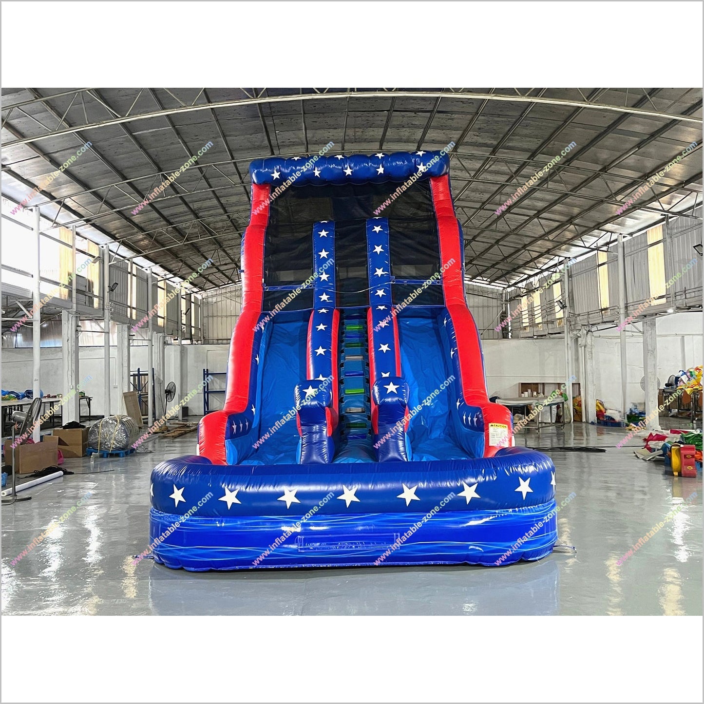 Stars And Stripes American Flag Inflatable Pool Waterslides Indoor Party Playground Inflatable Water Slides For Adults Rental