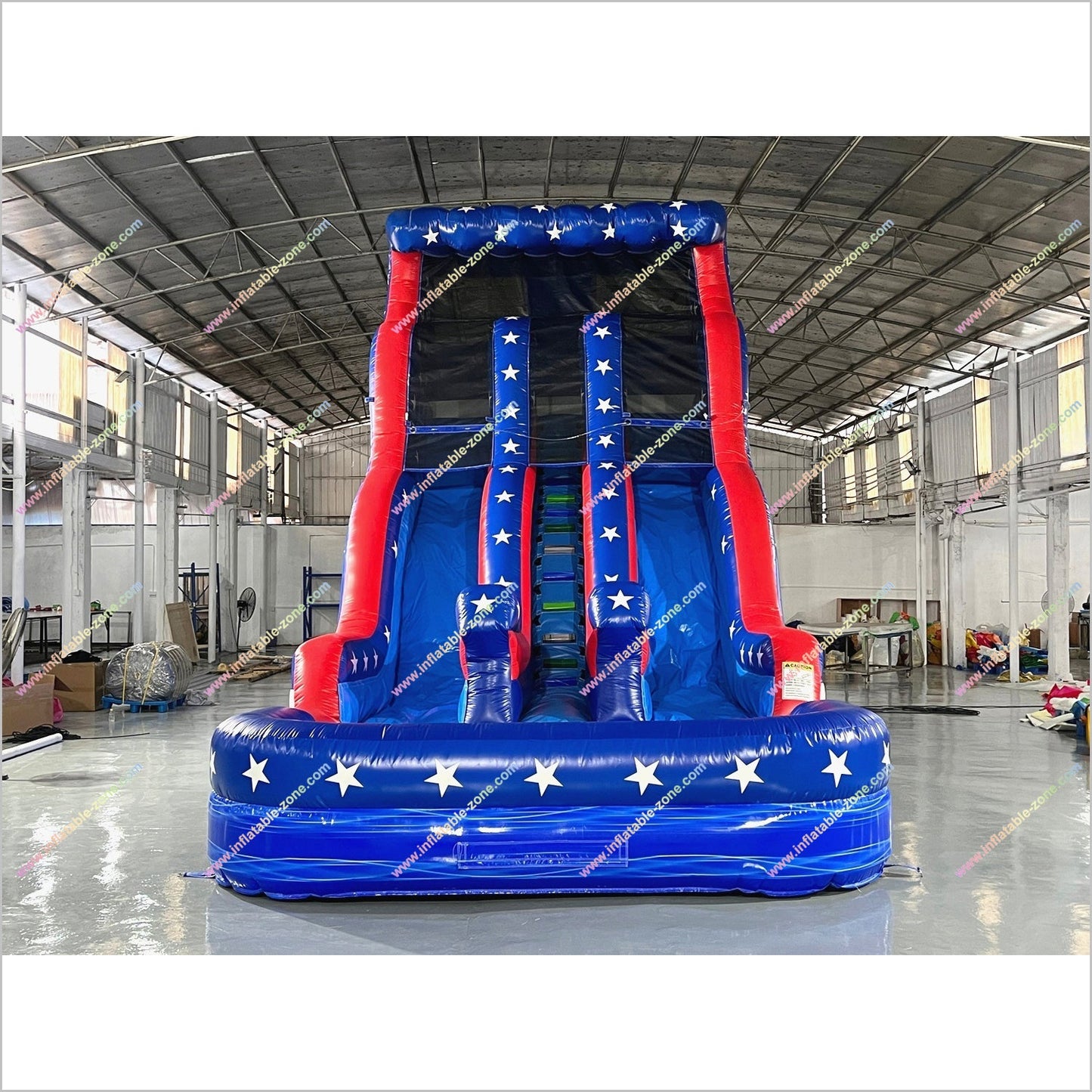 Stars And Stripes American Flag Inflatable Pool Waterslides Indoor Party Playground Inflatable Water Slides For Adults Rental