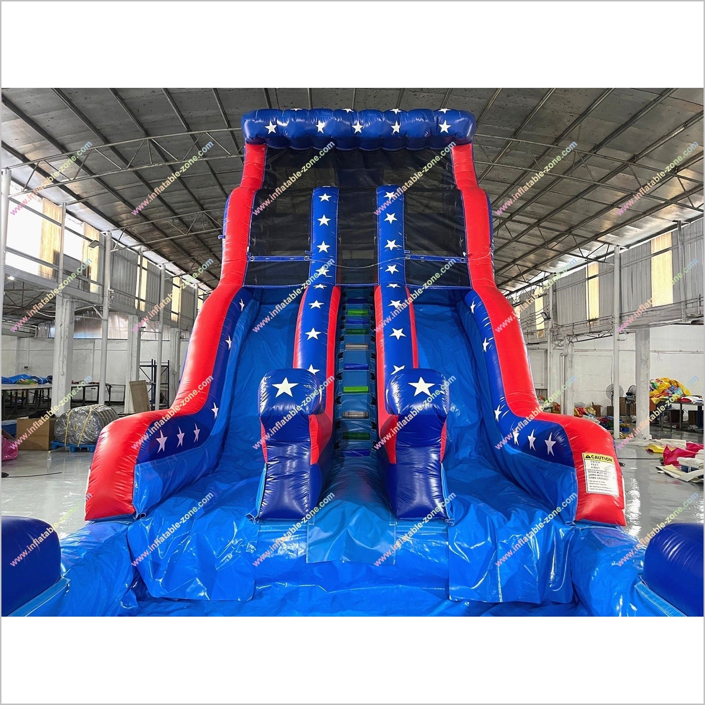 Stars And Stripes American Flag Inflatable Pool Waterslides Indoor Party Playground Inflatable Water Slides For Adults Rental