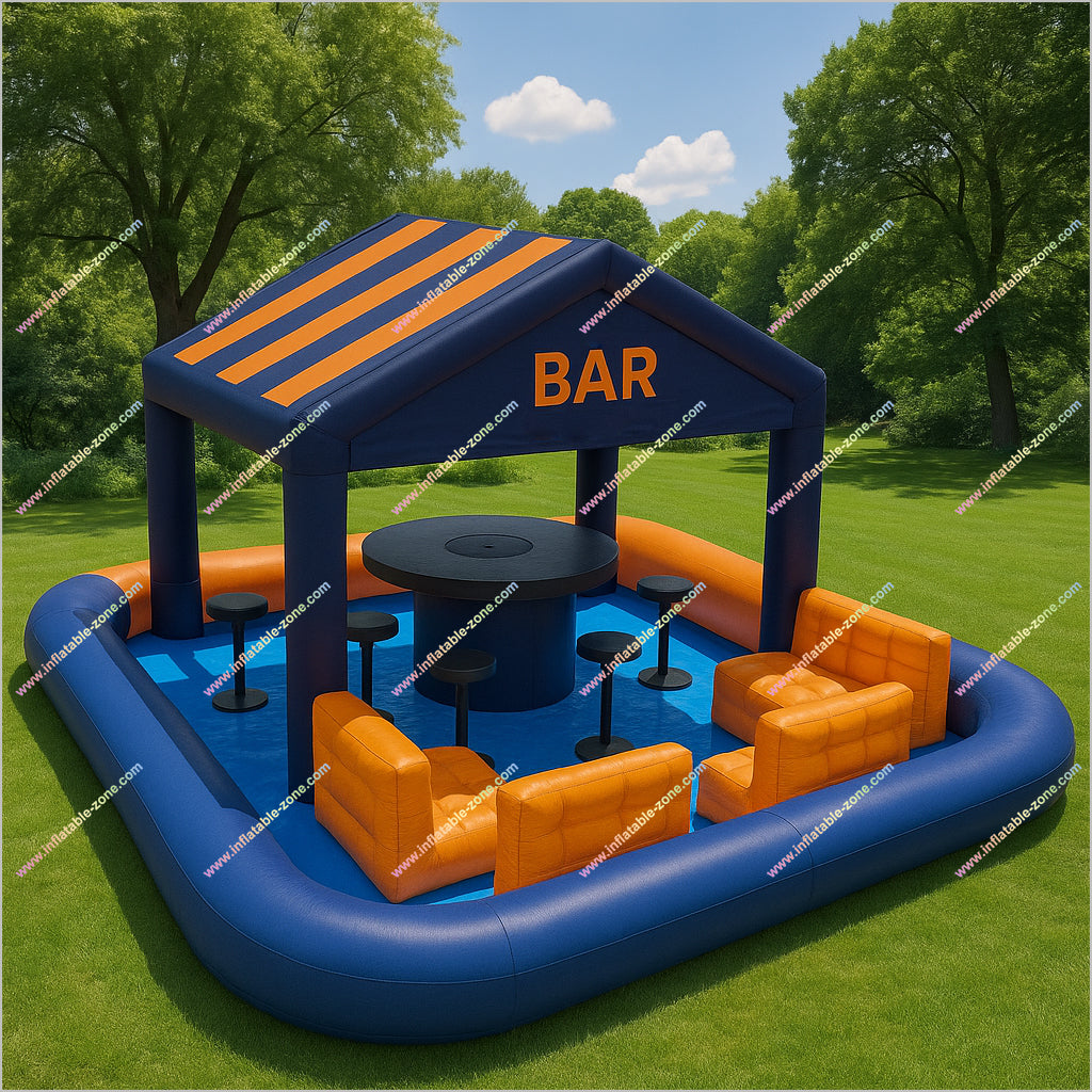 Inflatable Pool With Bar Leisure Entertainment Garden Party Ideas Pool Bars Inflatable Blow Up Tents For Camping